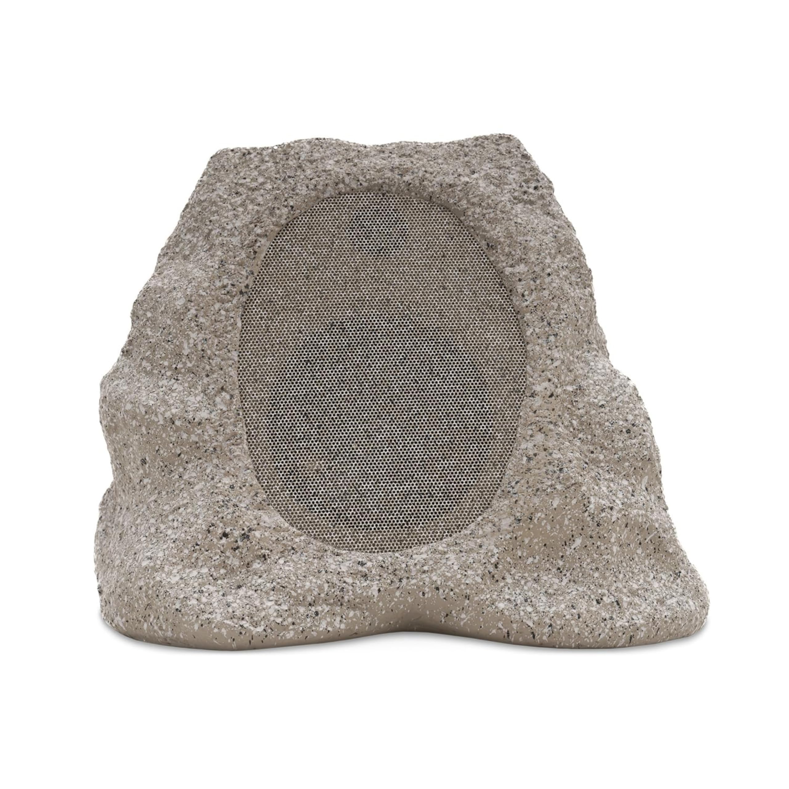 Victrola Rock Speaker Connect - Stone Wireless Outdoor Speaker with Bluetooth 5.3, 22-Hour Battery, Solar Charging, IP65 Water & Dust Resistant, Link Up to 20 Speakers for Backyard, Patio, and Poolside Entertainment