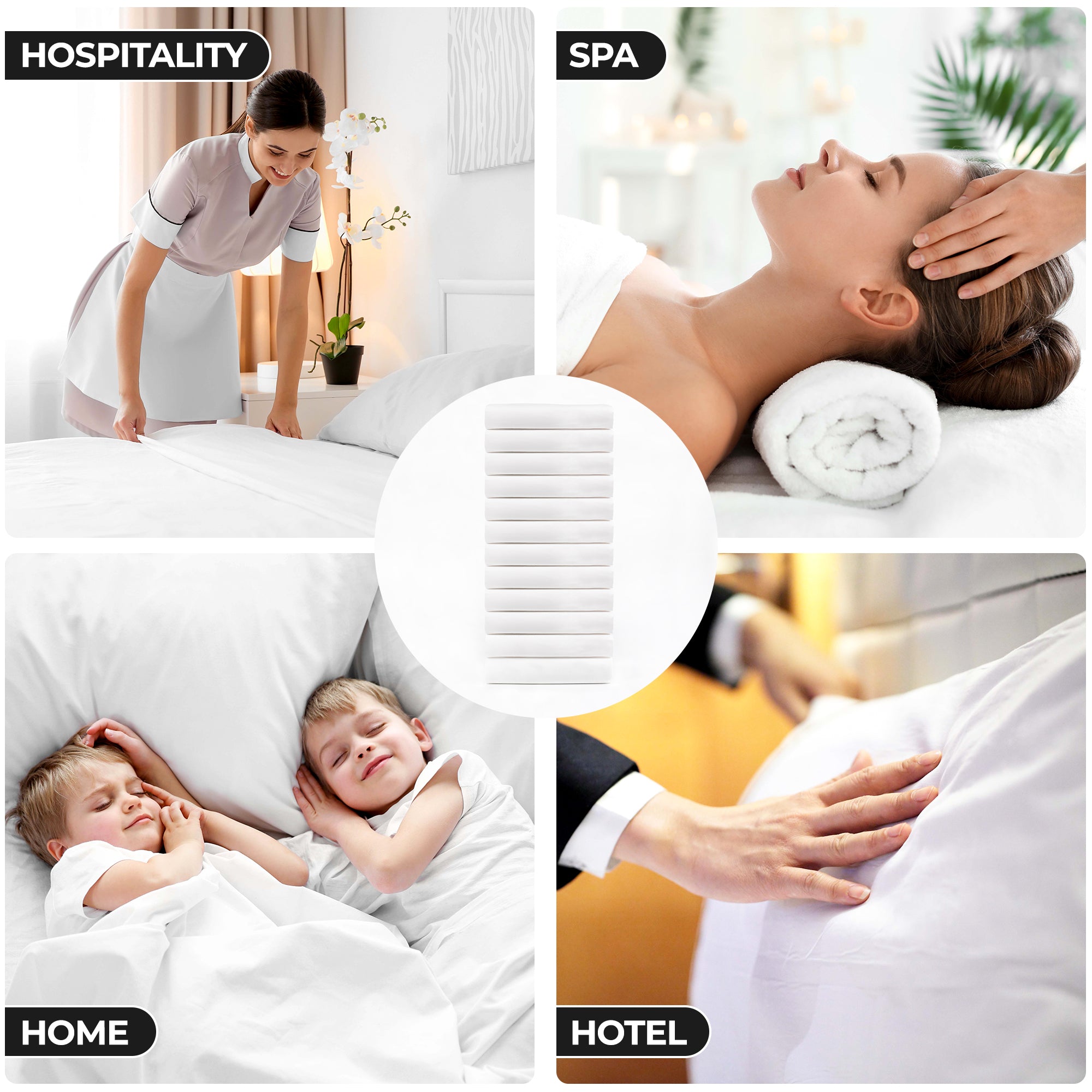 Luxury 100% Cotton Percale Bed Sheet Set - Hotel Quality, Breathable & Soft (3/6/12-Piece) for Ultimate Comfort in Master Bedroom, Guest Room & Vacation Homes
