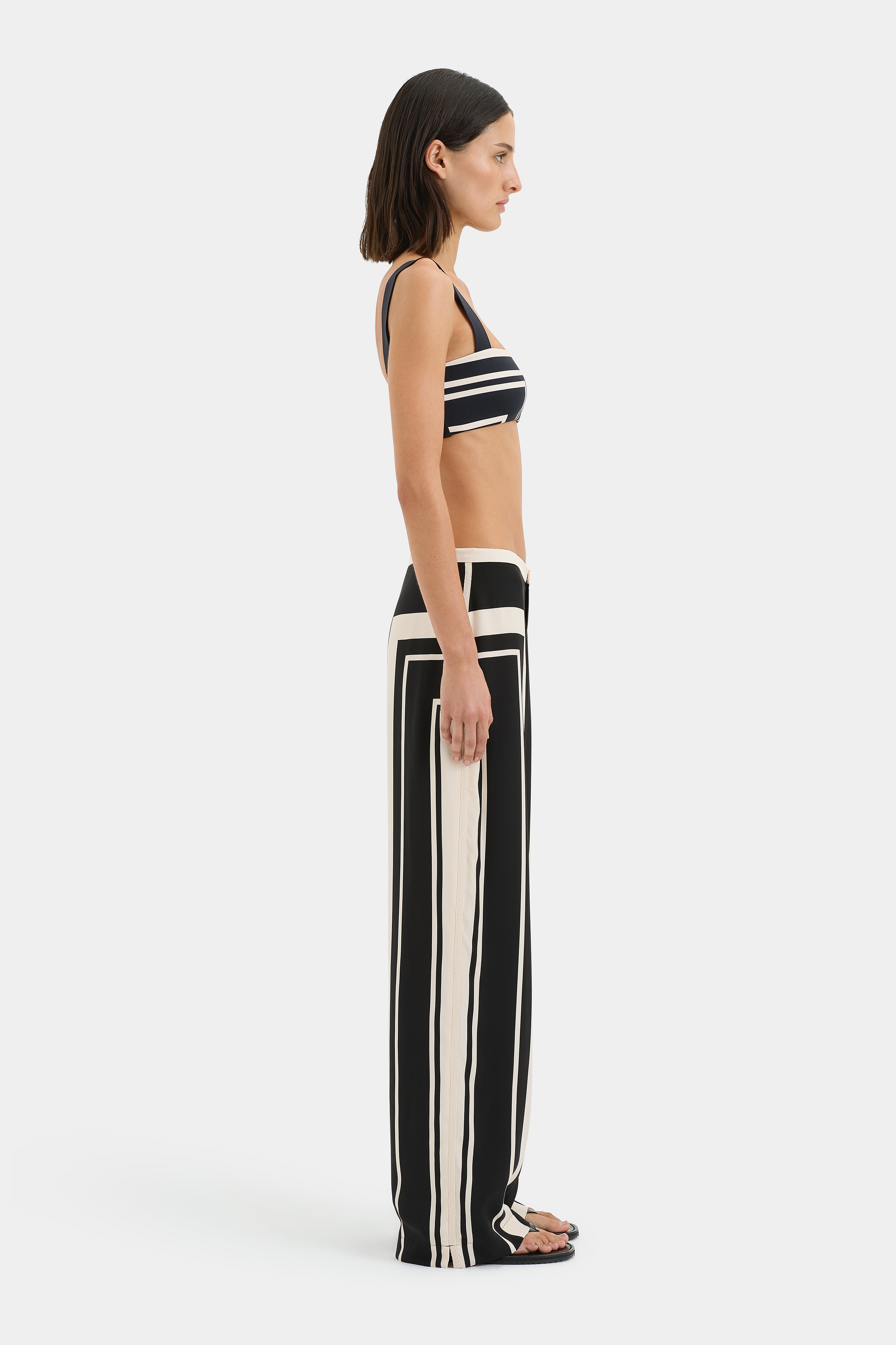 Pietra Trousers Milano Nero - Stylish Black Pants for Women | Perfect for Office, Business & Casual Wear