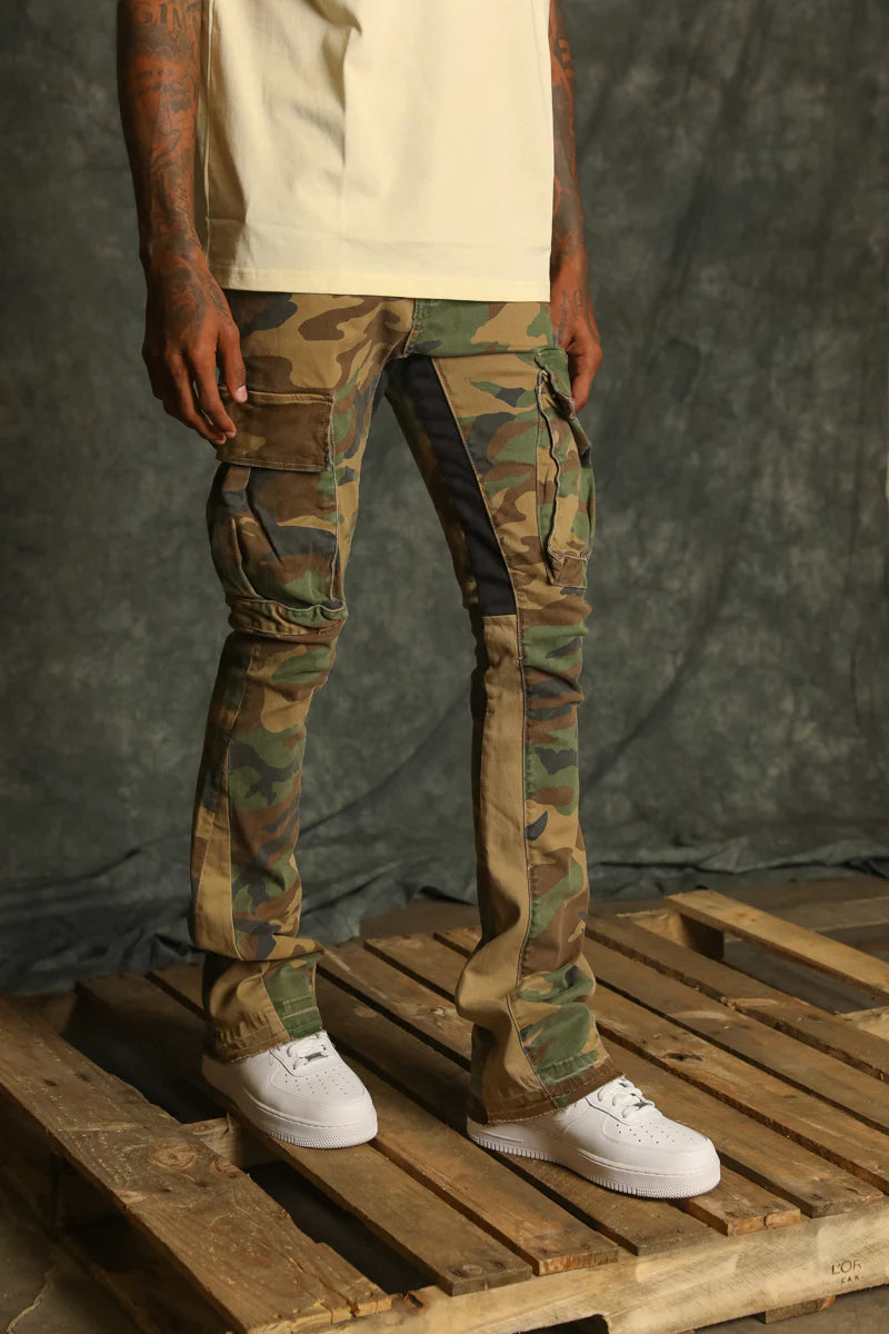 GETD LA Comando Camo Jeans - Stylish Camouflage Denim Pants for Men | Perfect for Outdoor Adventures, Casual Wear & Street Fashion