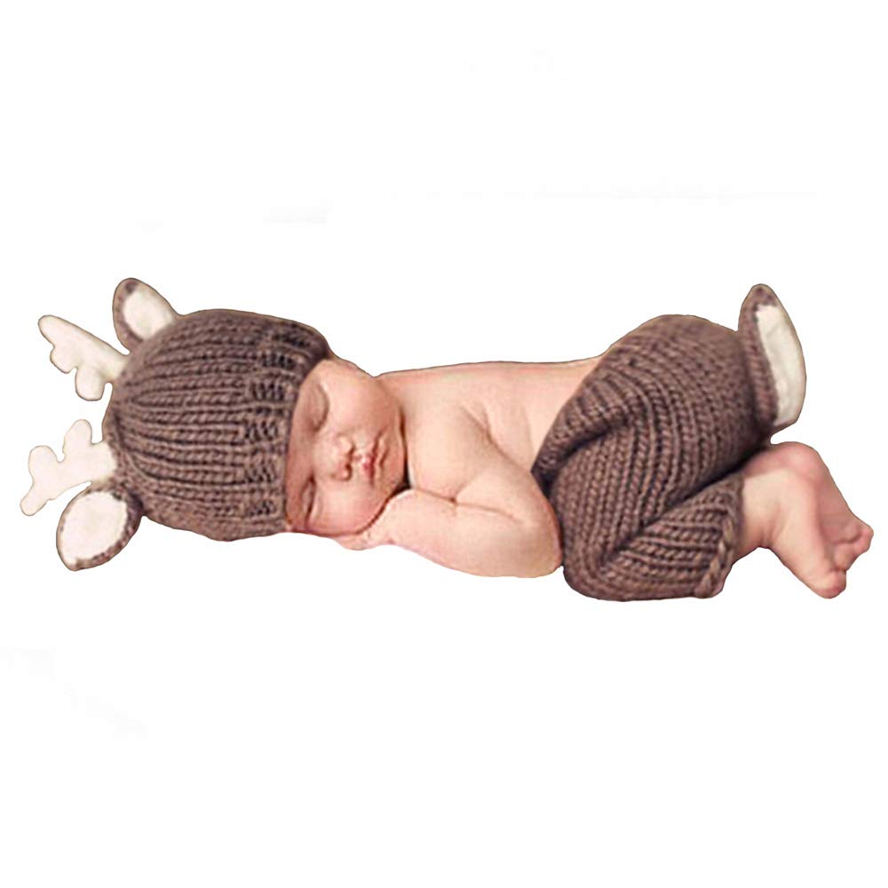 Adorable Newborn Baby Photography Props Outfits - Cute Boy Hat & Girl Pants Set for Professional Photo Shoots, Newborn Portraits, and First Birthday Celebrations