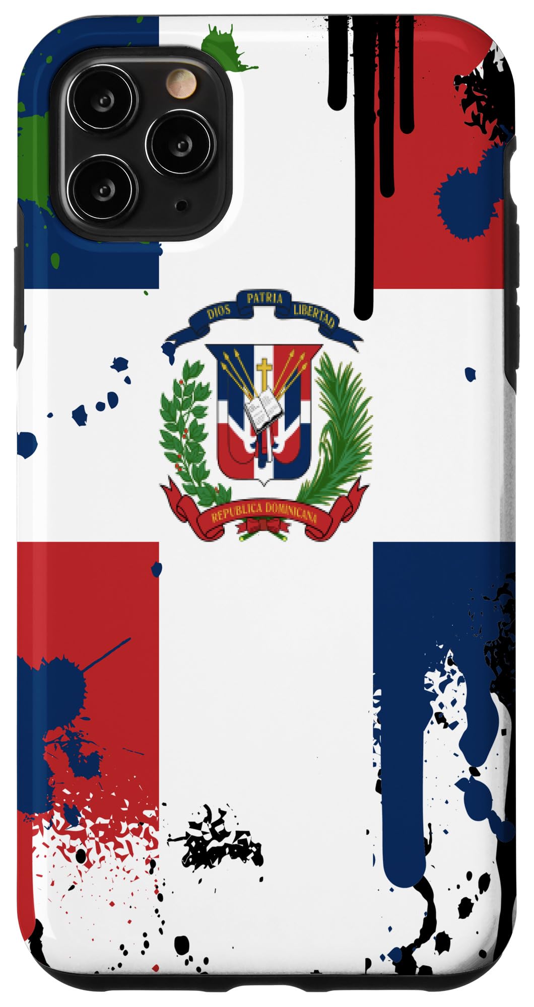 iPhone 11 Pro Max Case with Dominican Flag Design - Durable Protective Cover for iPhone 11 Pro Max - Perfect Gift for Dominican Republic Fans & Patriotic Travel Accessories - Great for Daily Use, Travel & Special Occasions