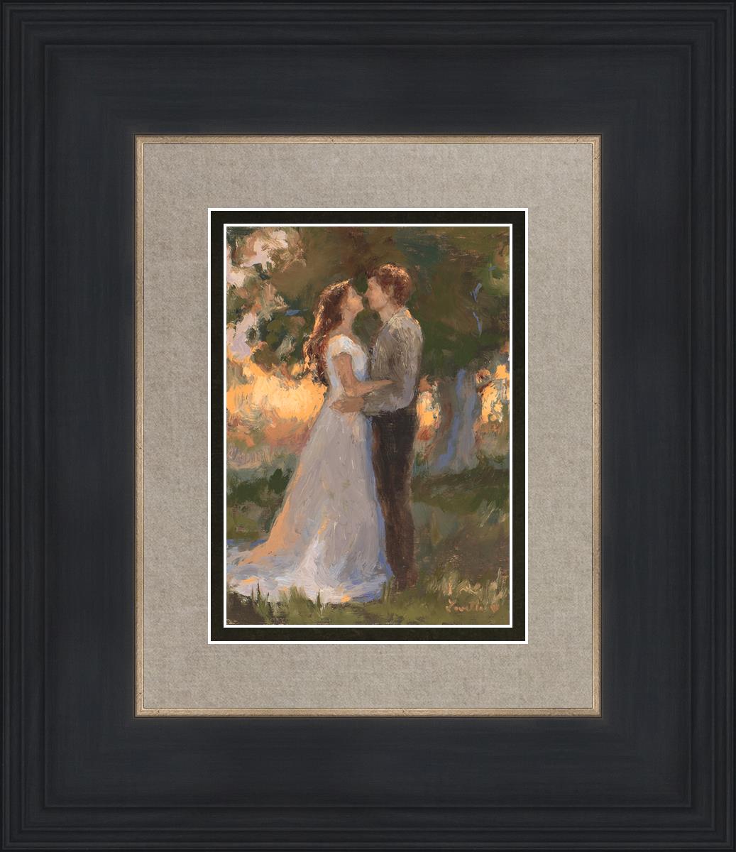 Romantic Couple in Evening Forest - Perfect for Date Night, Wedding Gifts & Anniversary Presents