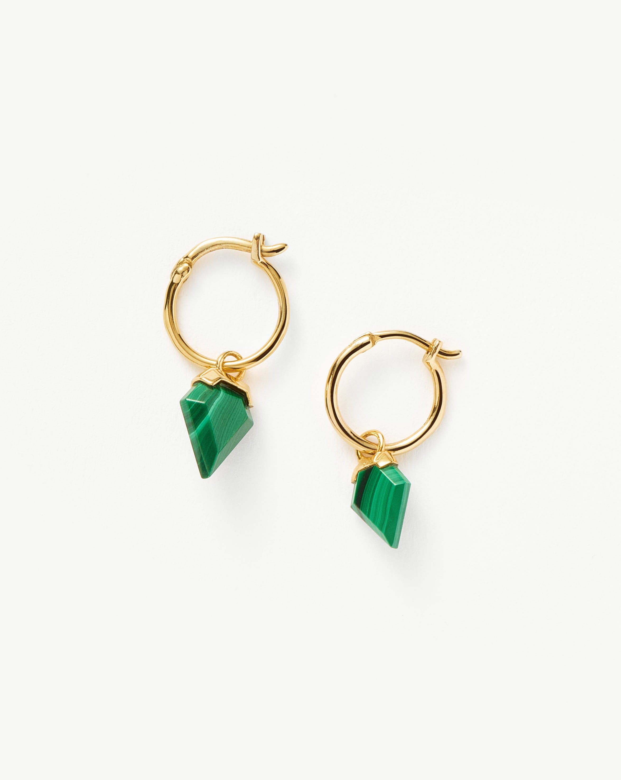 Mini Shield Hoop Earrings for Women - Trendy Small Gold Hoop Earrings for Everyday Wear - Perfect for Casual Outfits, Office, and Date Nights