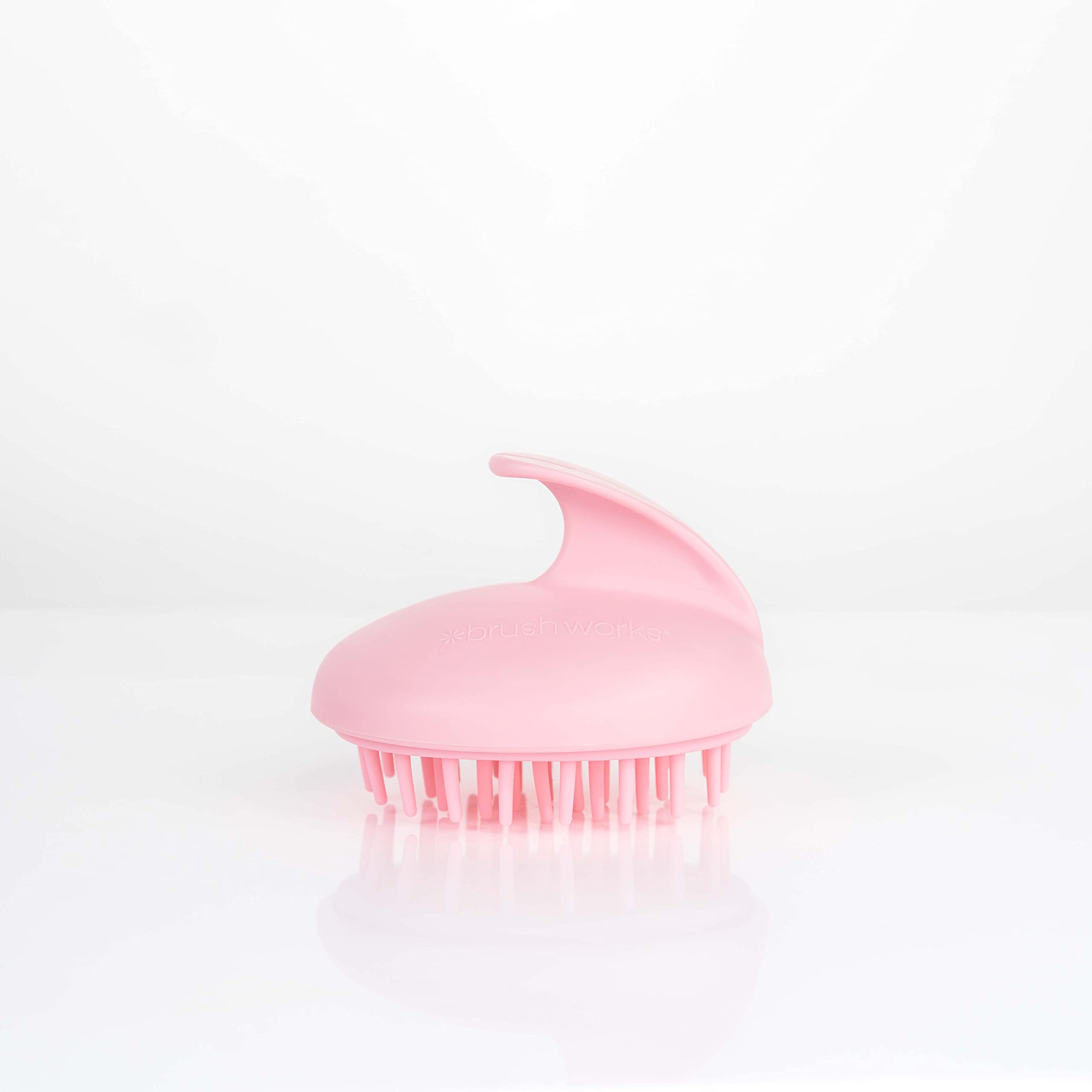 Brushworks Scalp Massaging Brush - Pink Hair Care Tool for Relaxation & Stimulation | Perfect for Shampooing, Styling & Stress Relief at Home or Salon