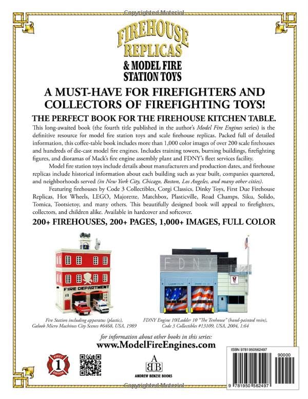 Authentic Firehouse Replicas & Detailed Model Fire Station Toys - Collectible Diecast Model Fire Engines for Kids & Adults - Perfect for Display, Gifts & Firefighter-Themed Play Scenes