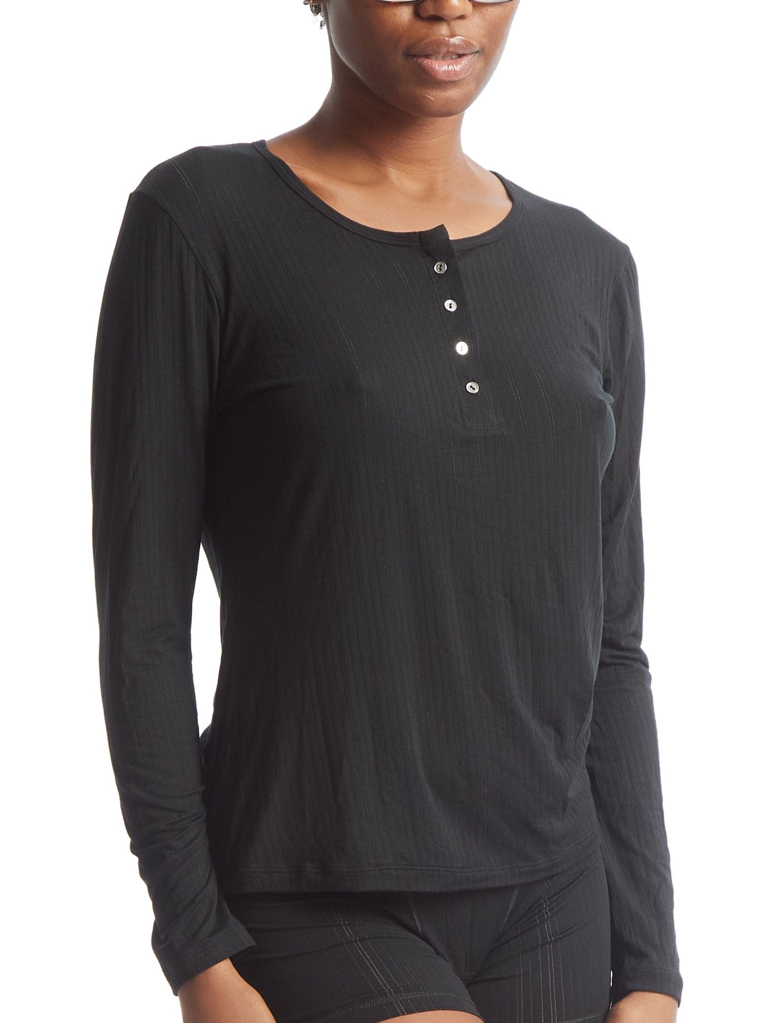MellowLuxe™ Women's Long Sleeve T-Shirt - Soft Stretch Casual Blouse for Everyday Wear | Perfect for Work, Date Night & Layering
