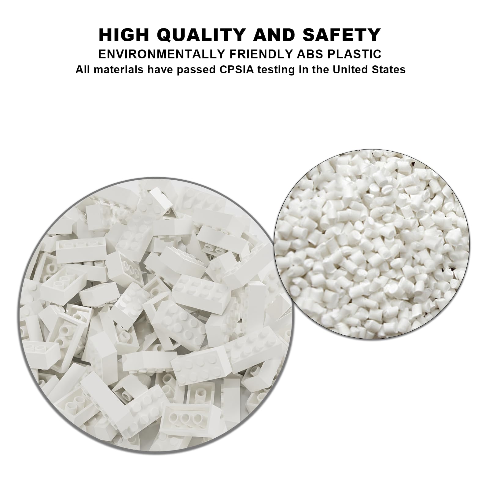 300-Piece Classic White 2x4 Bulk Brick Blocks - Compatible with Lego 3001 & Major Building Brands | Creative Construction Toy for Kids, DIY Projects & STEM Learning
