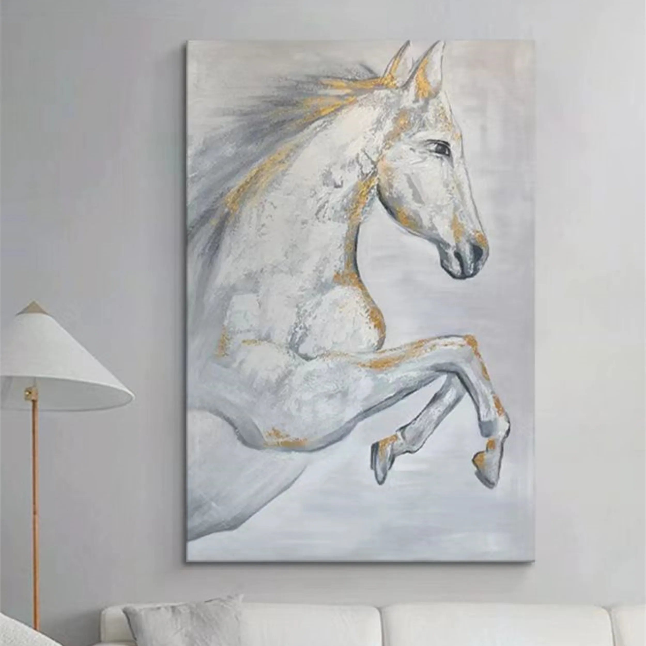 Animal Art Painting #AP007 - Handmade Wildlife Canvas Wall Decor for Living Room, Bedroom & Office