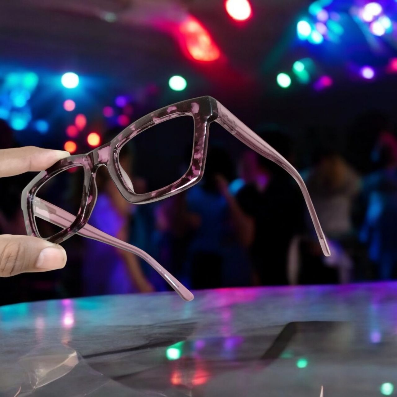 Stylish Purple Eyeglasses for Men & Women - Trendy Unisex Frames for Reading, Driving & Fashion - Perfect for Work, School & Everyday Use