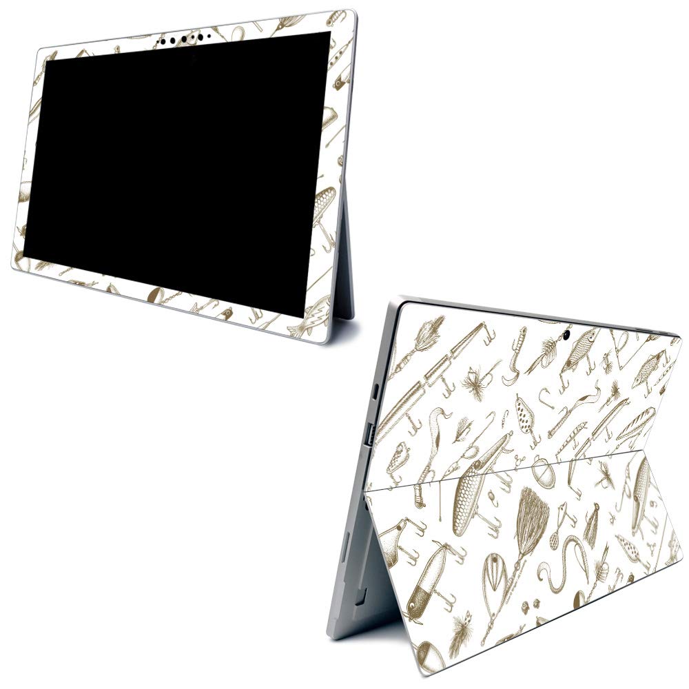 Premium Carbon Fiber Skin for Microsoft Surface Pro 7 - Retro Lures Design | Textured Protective Cover | Easy Application & Removal | Made in USA | Perfect for Work, Travel & Style Protection