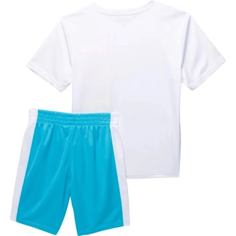 HURLEY® Boys' 2-Piece Outfit Set - Short Sleeve T-Shirt & Athletic Shorts | Comfortable Cotton Playwear for School, Sports & Summer Activities
