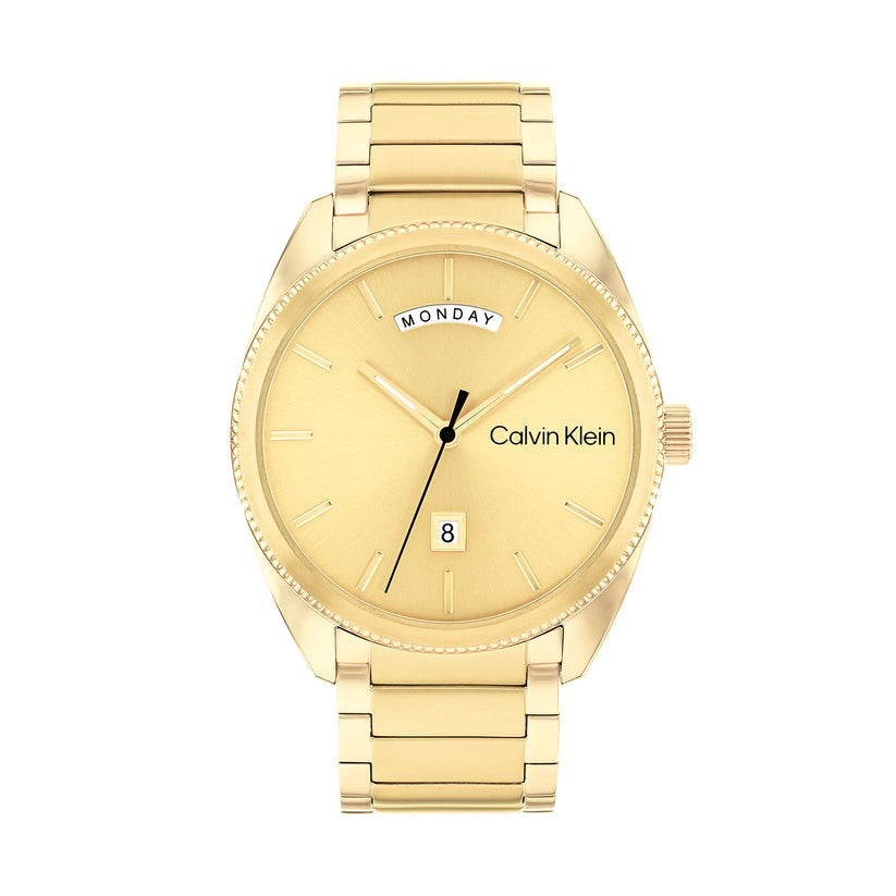 Calvin Klein Progress Gold Plated Steel Watch 25200447 - Luxury Men's & Women's Timepiece for Business, Casual & Formal Occasions