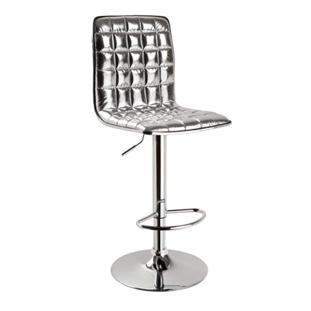 European Style Bar Stool - Adjustable Height Modern Bar Chair with Lift Mechanism, Upholstered Seat (Multiple Colors Available) - Perfect for Home Bars, Kitchen Islands, and Restaurant Countertops