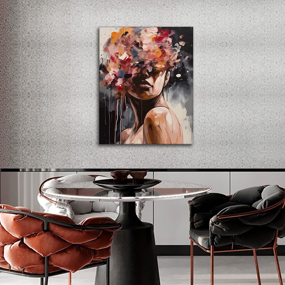 TUMOVO Modern Abstract Woman & Lady Paint by Numbers Kit - 16x20 Inch Acrylic & Oil Painting Set with Brushes & Pigments - Perfect for Home Decor, DIY Art Projects & Relaxation Therapy