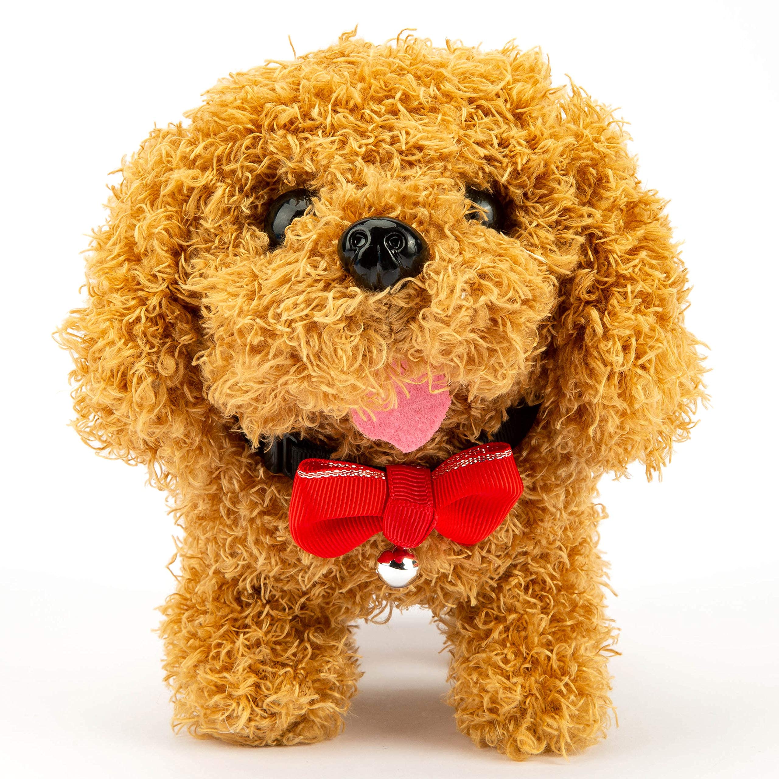 Realistic Interactive Electronic Plush Dog Toy - 7 Inch Walking & Barking Puppy for Kids | Perfect Gift for Children, Birthday & Playtime Fun