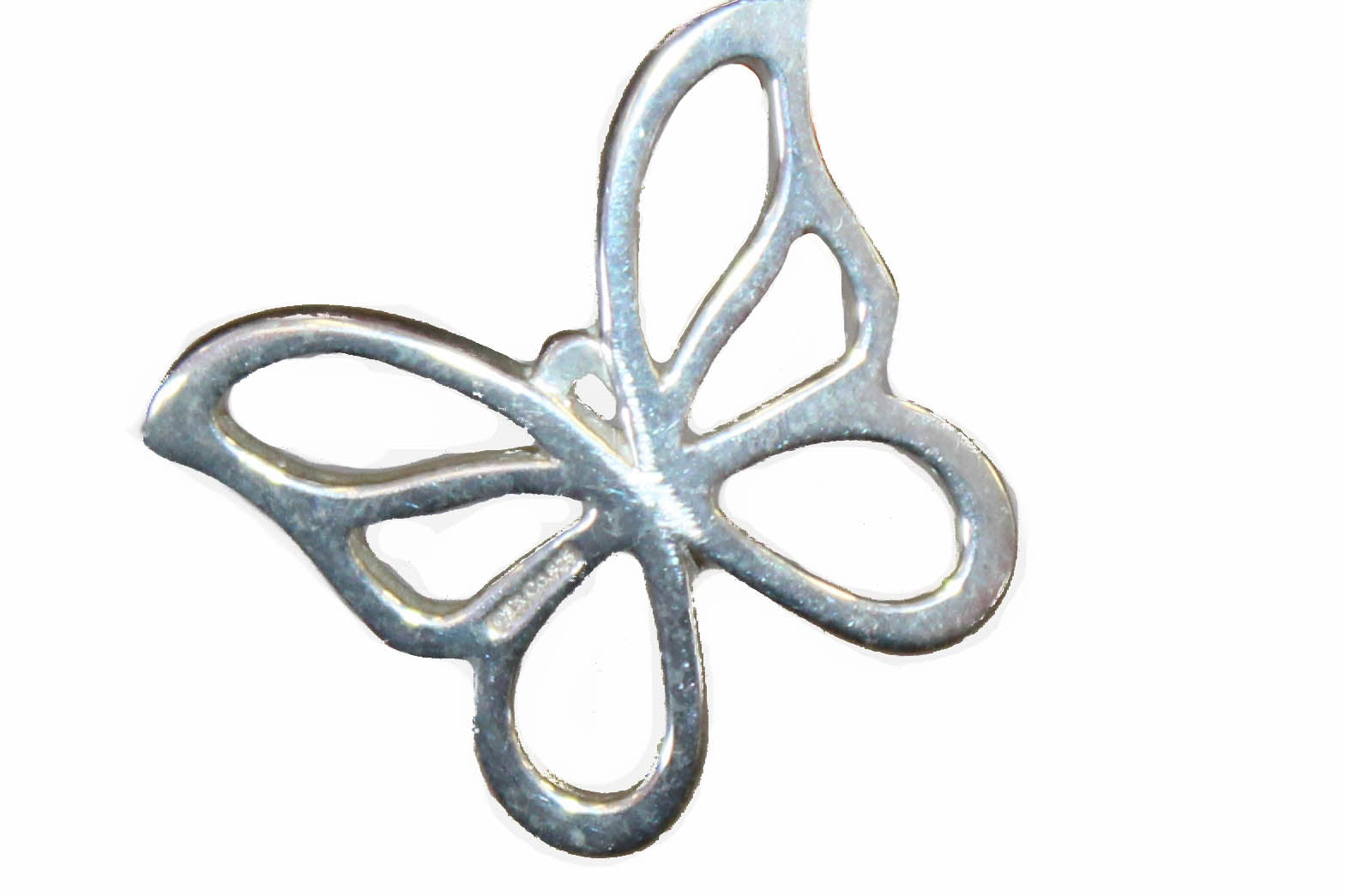 Authentic Tiffany & Co. Sterling Silver Butterfly Pendant Necklace - Elegant Jewelry Gift for Women, Perfect for Anniversary, Birthday & Special Occasions