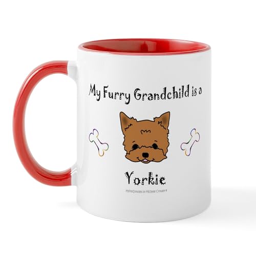 White/Red Inside - Yorkie Gifts Mug