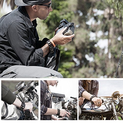 LETIN 29-in-1 Stainless Steel Multi Tool Bracelet - Wearable Screwdriver Tool for Sailing, Travel, Camping & Hiking | Outdoor Emergency Kit & Perfect Father's Day Gift (Black)