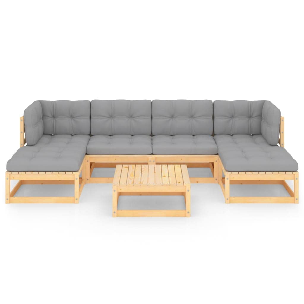Premium Solid Wood Outdoor Patio Furniture Set - All-Weather Resistant Sectional Sofa for Garden, Backyard, Balcony & Lawn - Perfect for Relaxing, Entertaining & Outdoor Dining