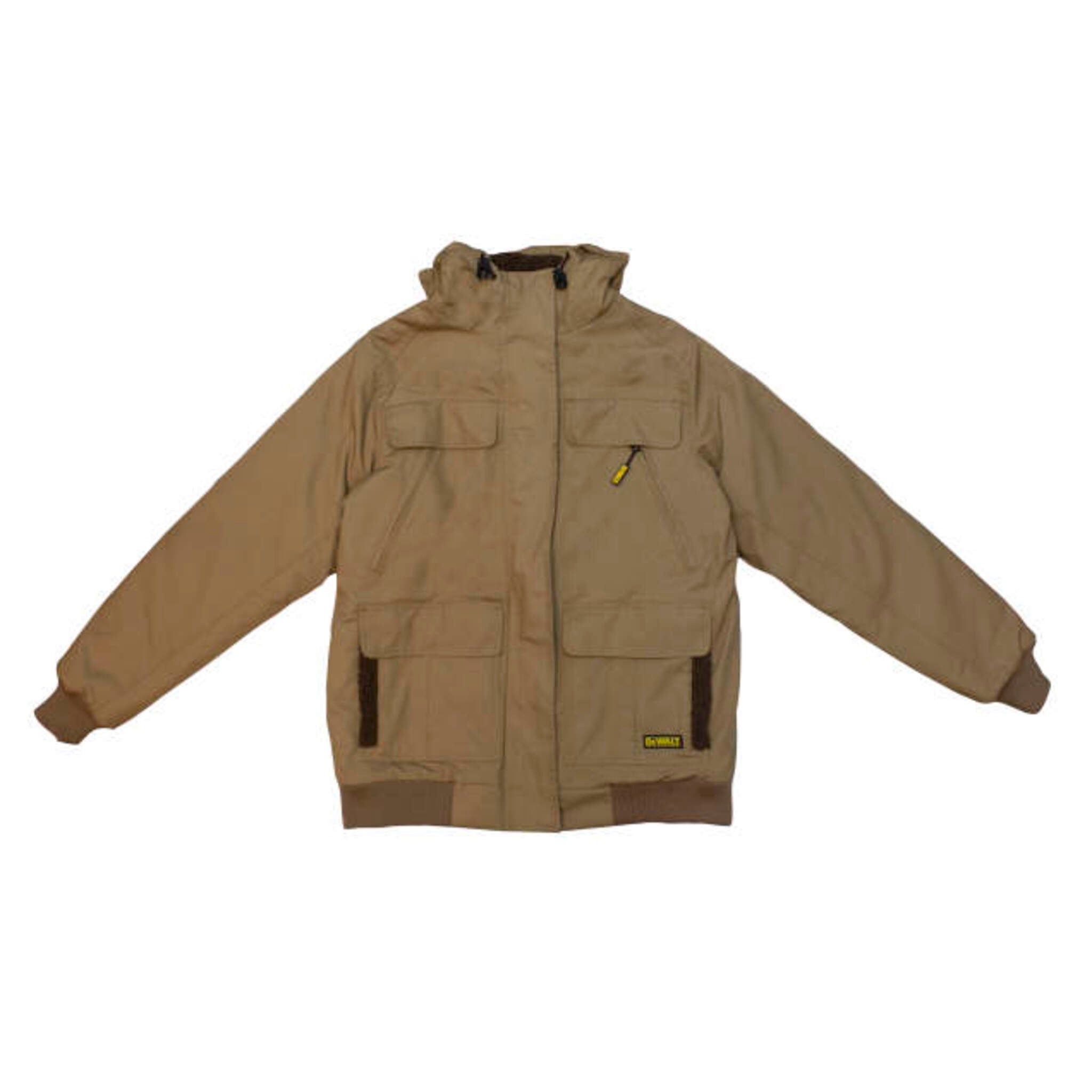 DEWALT® Women's Heavy Duty Ripstop Heated Jacket with Battery – 3 Heat Zones, Windproof & Water Resistant, Sherpa Fleece Lining, 5 Pockets | Sizes XS to 2XL | Perfect for Outdoor Work, Construction & Winter Activities