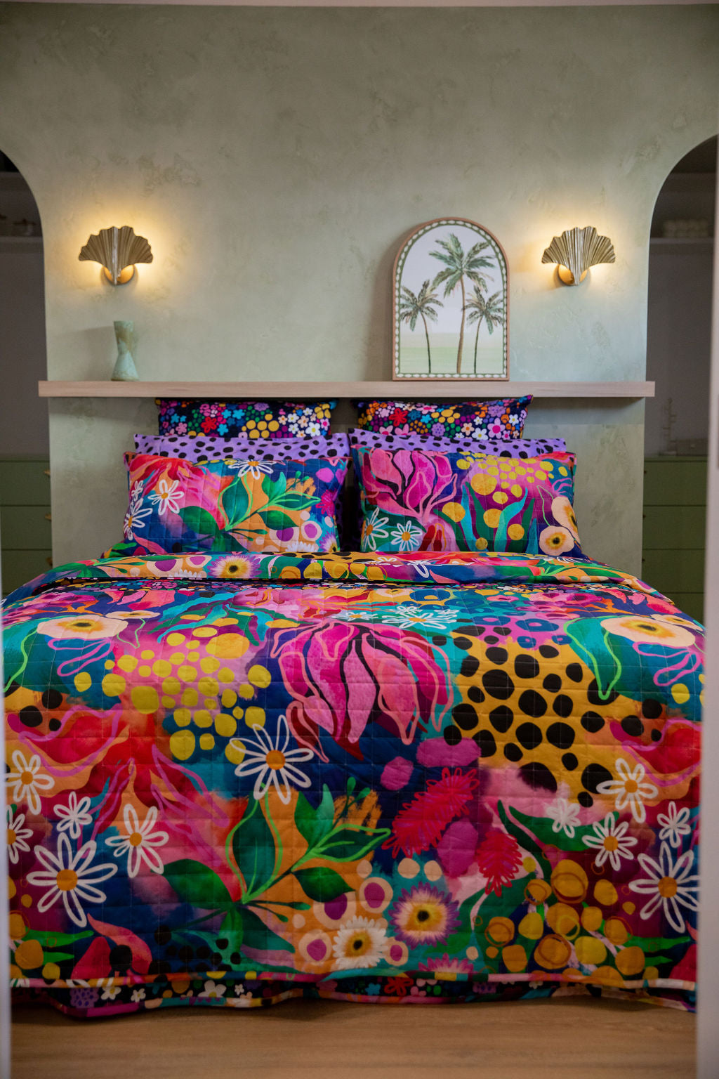 Kasey Rainbow Matilda Quilted Coverlet Set - Soft & Stylish Bedding for Cozy Bedrooms & Guest Rooms