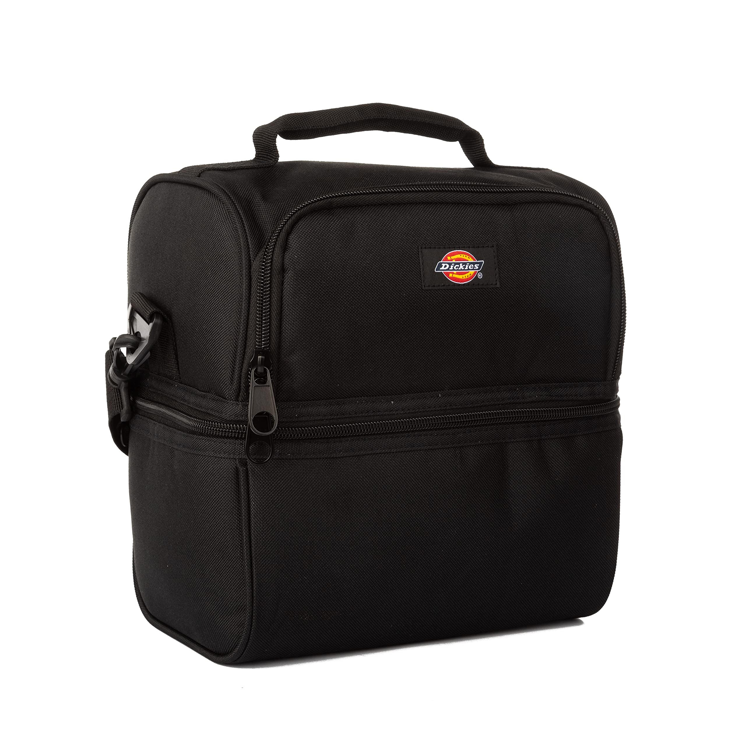 **Dickies Insulated Lunch Box - Multi-Compartment Reusable Cooler Tote Bag for Beach, Picnic & Work (Black) - Keep Food Fresh & Cold**