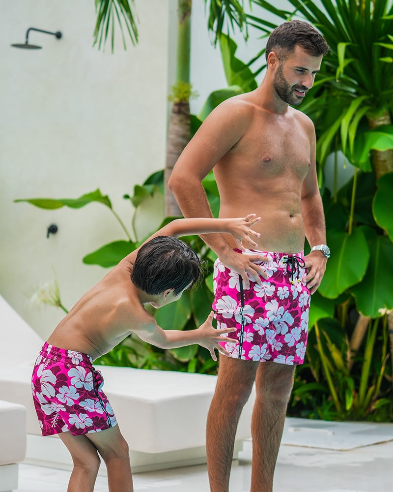 Boys & Girls Hawaiian Kuhulu Shorts - Comfortable Kids' Summer Shorts for Beach, Pool & Outdoor Play