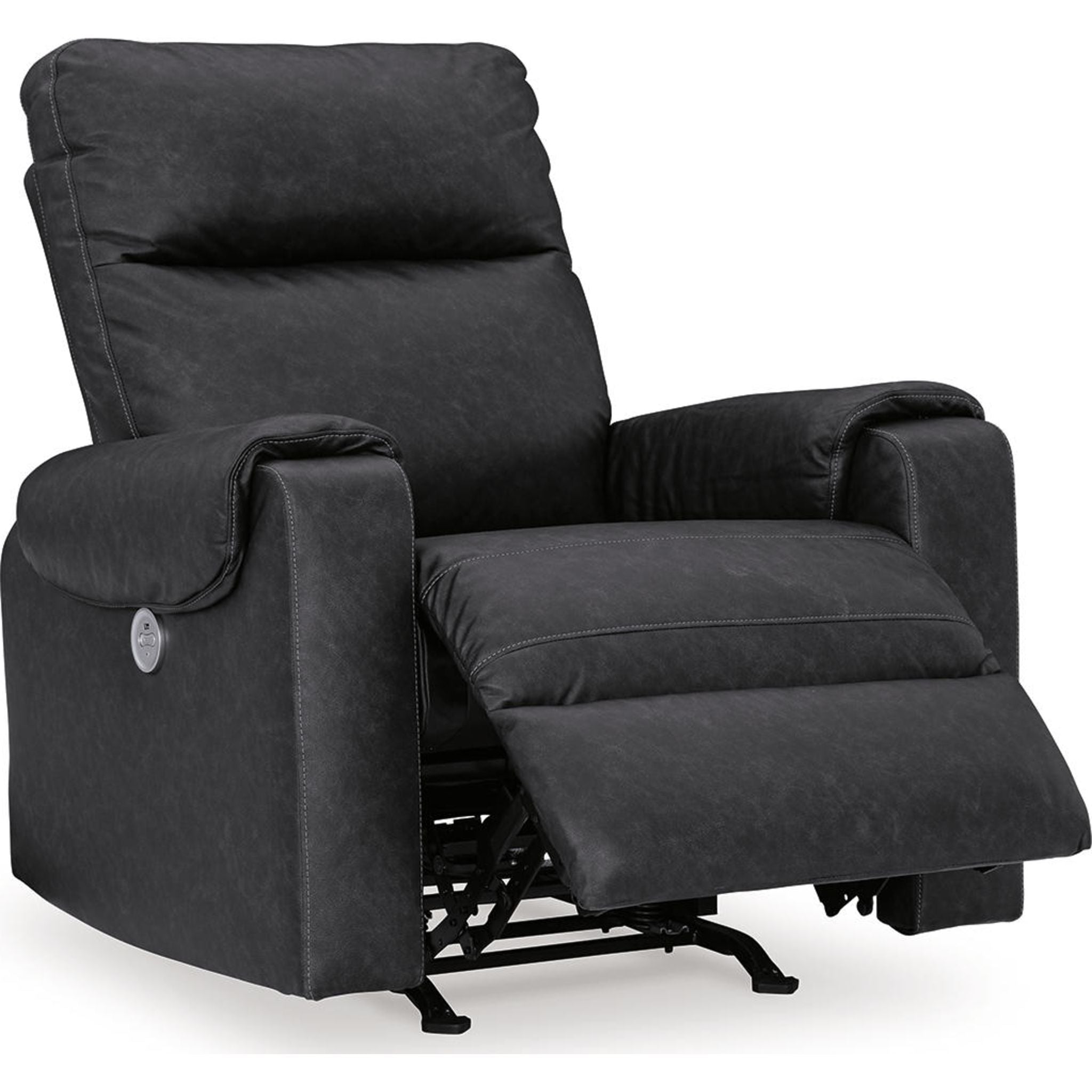 Axtellton Power Recliner Chair with Carbon Fiber Design - Comfortable Electric Lift Recliner for Living Room, Home Theater, and Office Use