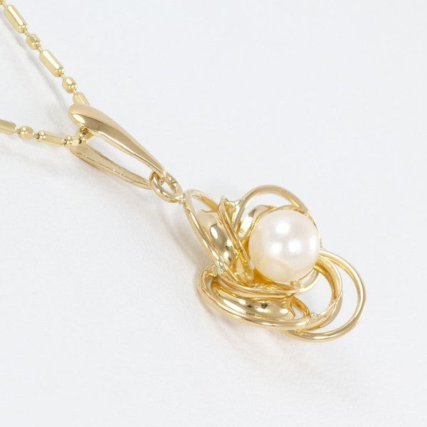 18K Yellow Gold Pearl Necklace for Women - Elegant Pearl Jewelry Gift for Brides, Anniversaries & Special Occasions