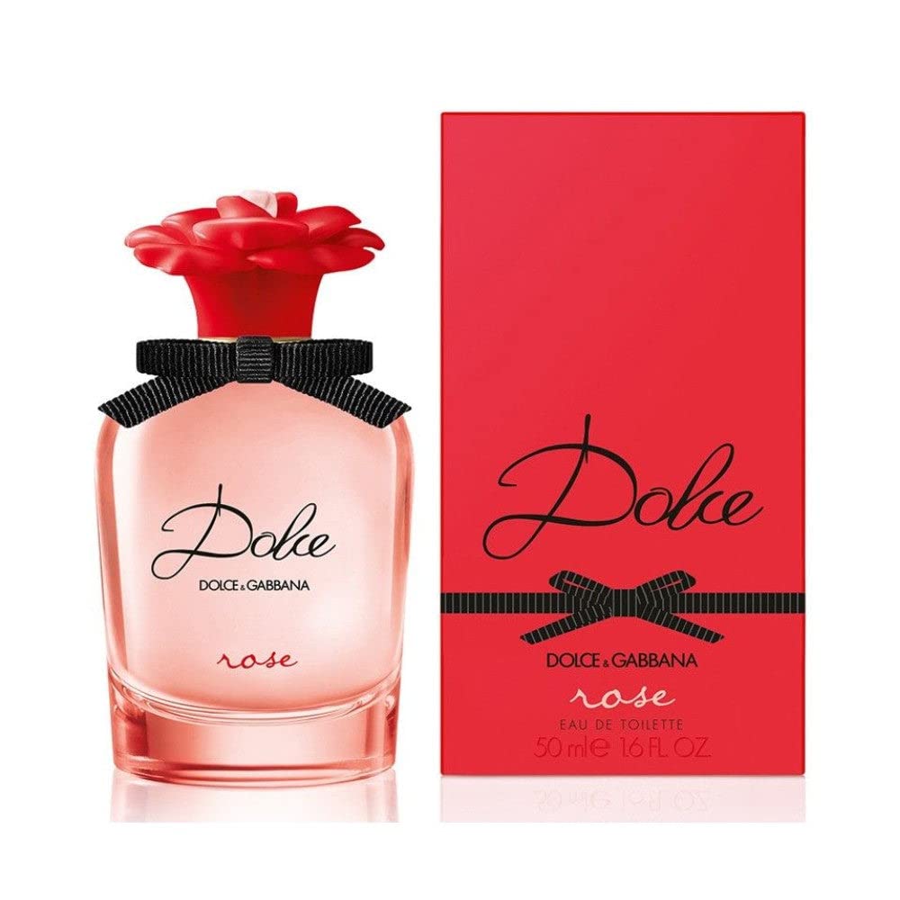 Dolce & Gabbana Dolce Rose Eau De Toilette for Women - 50ml Floral Perfume Spray | Fresh & Romantic Fragrance for Date Night, Wedding & Special Occasions
