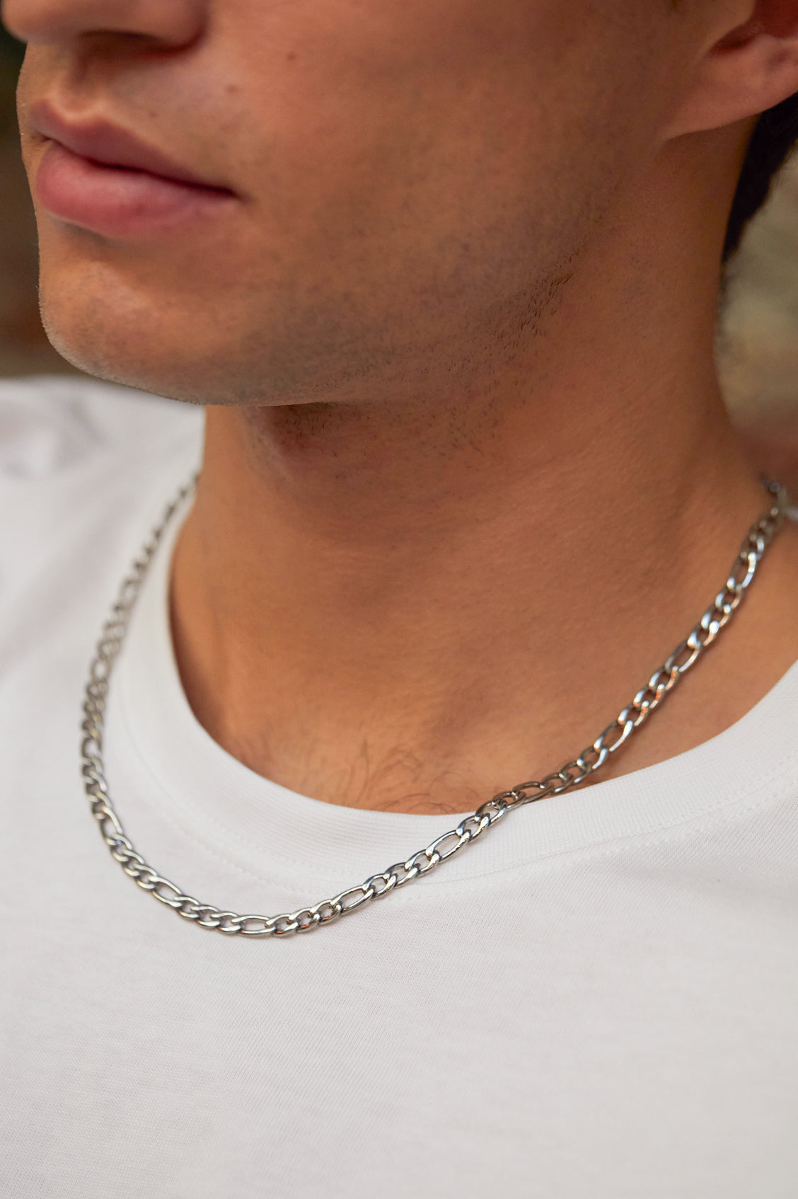 Stylish Men's Figaro Chain Necklace - 14K Gold Plated Italian Link Jewelry for Gifts & Everyday Wear | Perfect for Casual Outfits, Date Nights & Special Occasions