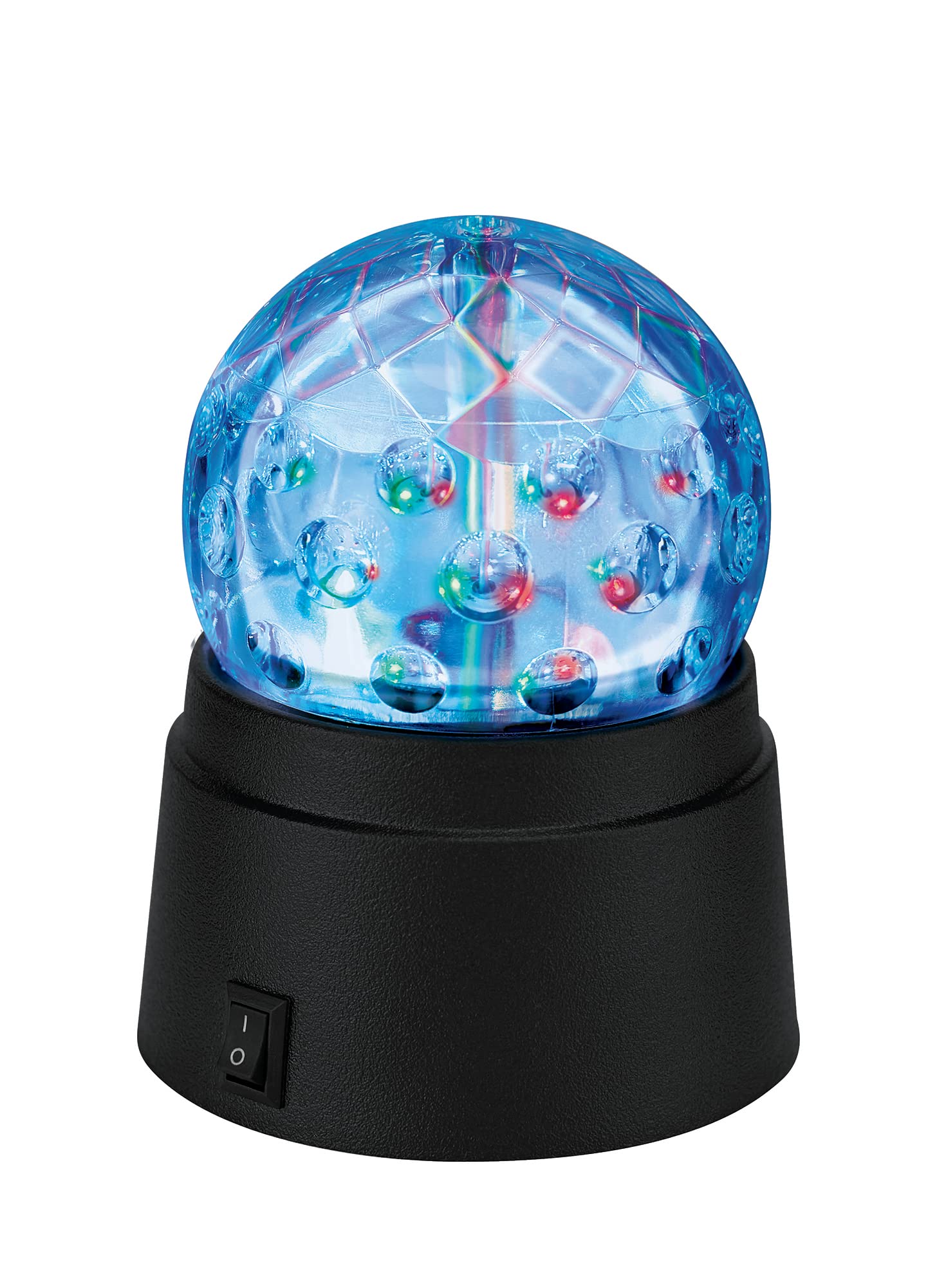 Skylar LED Disco Ball Party Lights - Battery Operated RGB Rotating Light with 360° Show & Base | Perfect for DJ Events, Home Disco Parties, Bedroom Decor & Nightclub Lighting | Create Vibrant Atmosphere for Dance Parties, Birthday Celebrations & Themed Events