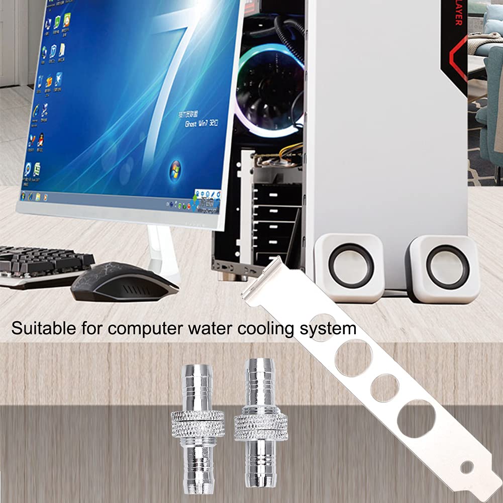 ASHATA G1/4 Thread Water Cooling Hose Connector - 11mm Direct Connect Fitting for PC Liquid Cooling Systems | Perfect for Custom Loop Builds, Gaming Rigs & High-Performance Computers