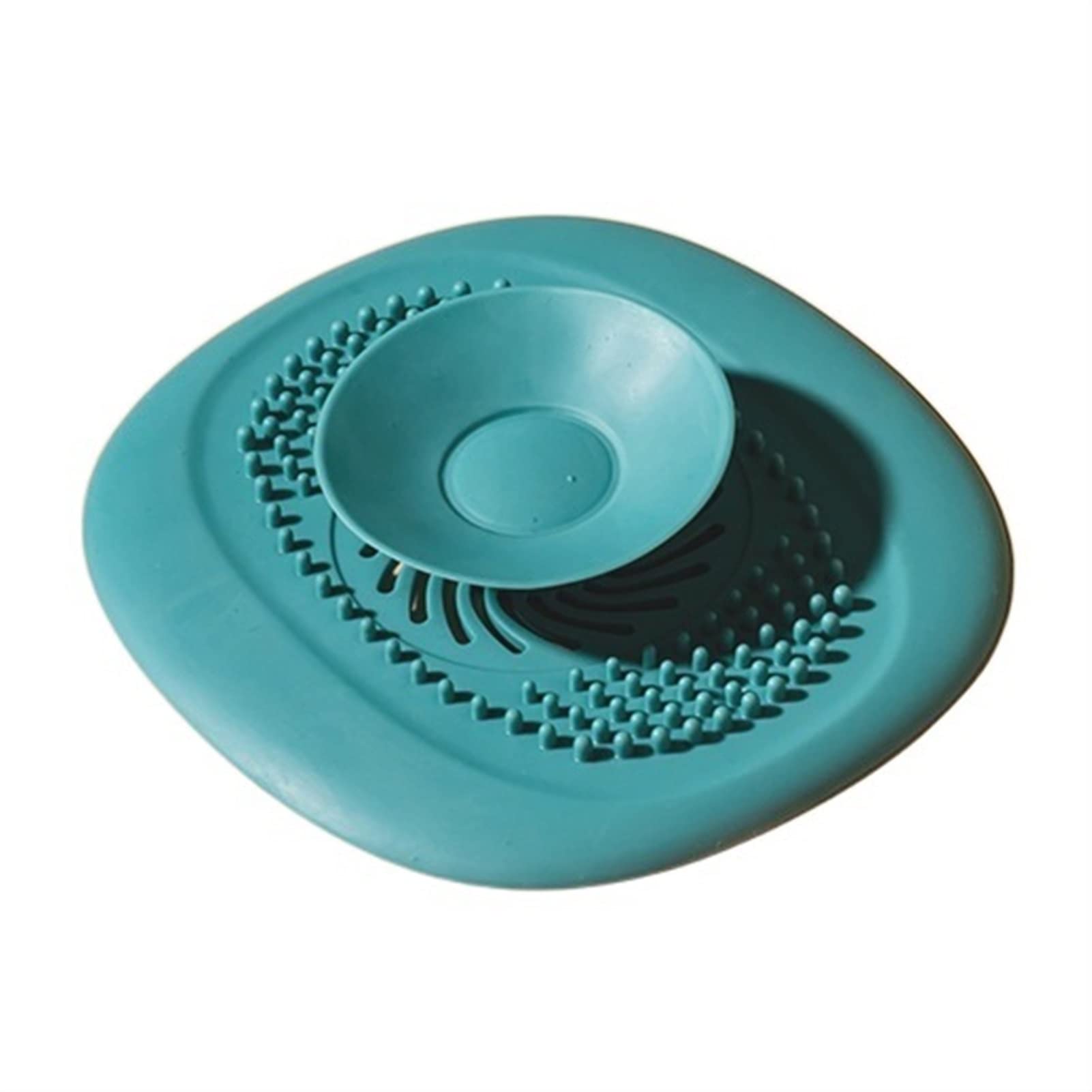 DIGUCFH Green Bathroom Sink Drain Hair Catcher - Stainless Steel Sink Strainer Filter, Deodorant Plug for Kitchen & Bathroom Accessories | Prevents Clogs in Showers, Bathtubs & Vanities