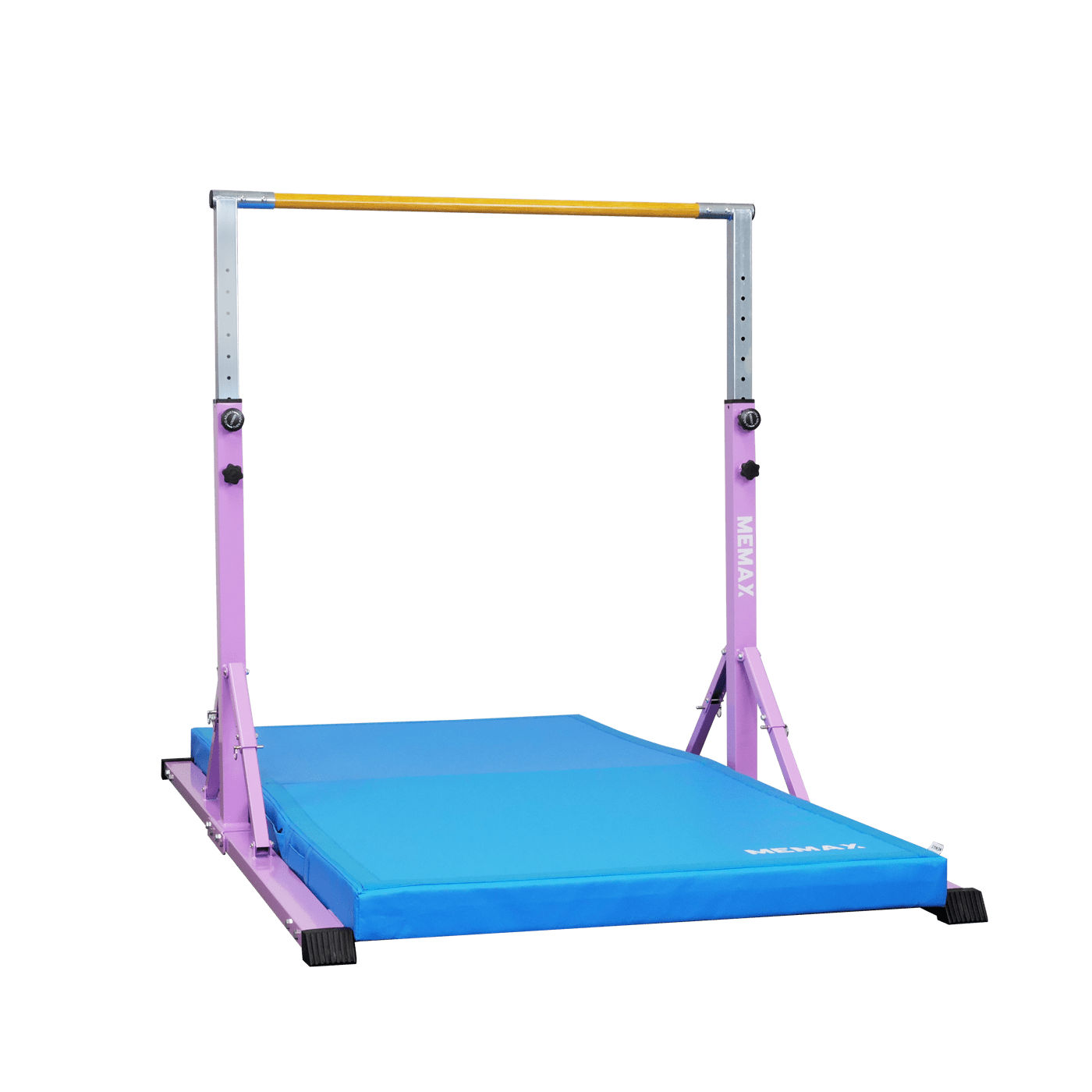 MEMAX Adjustable Foldable Gymnastics Bar for Home Training - Perfect for Kids & Adults Gymnastics Practice, Stretching & Dance Exercises