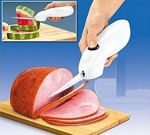 Milex 8V Lithium-Ion Cordless Electric Knife - Rechargeable Battery Powered Kitchen Knife for Slicing Meat, Bread & Vegetables | Perfect for BBQ, Camping & Home Cooking