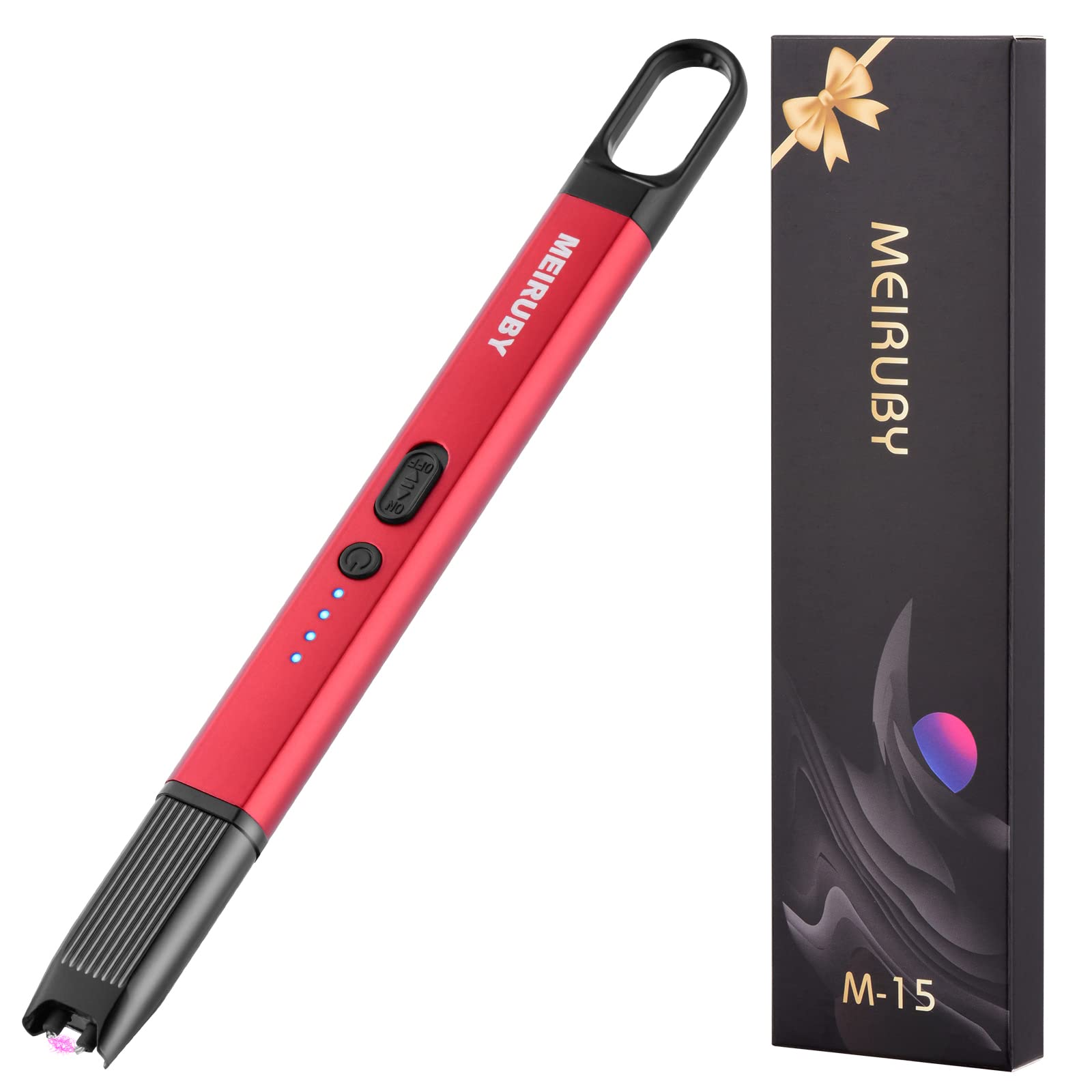 Windproof Refillable Lighter for Sports Fans - 385 Butane Lighter for Outdoor Camping, Hiking & BBQ