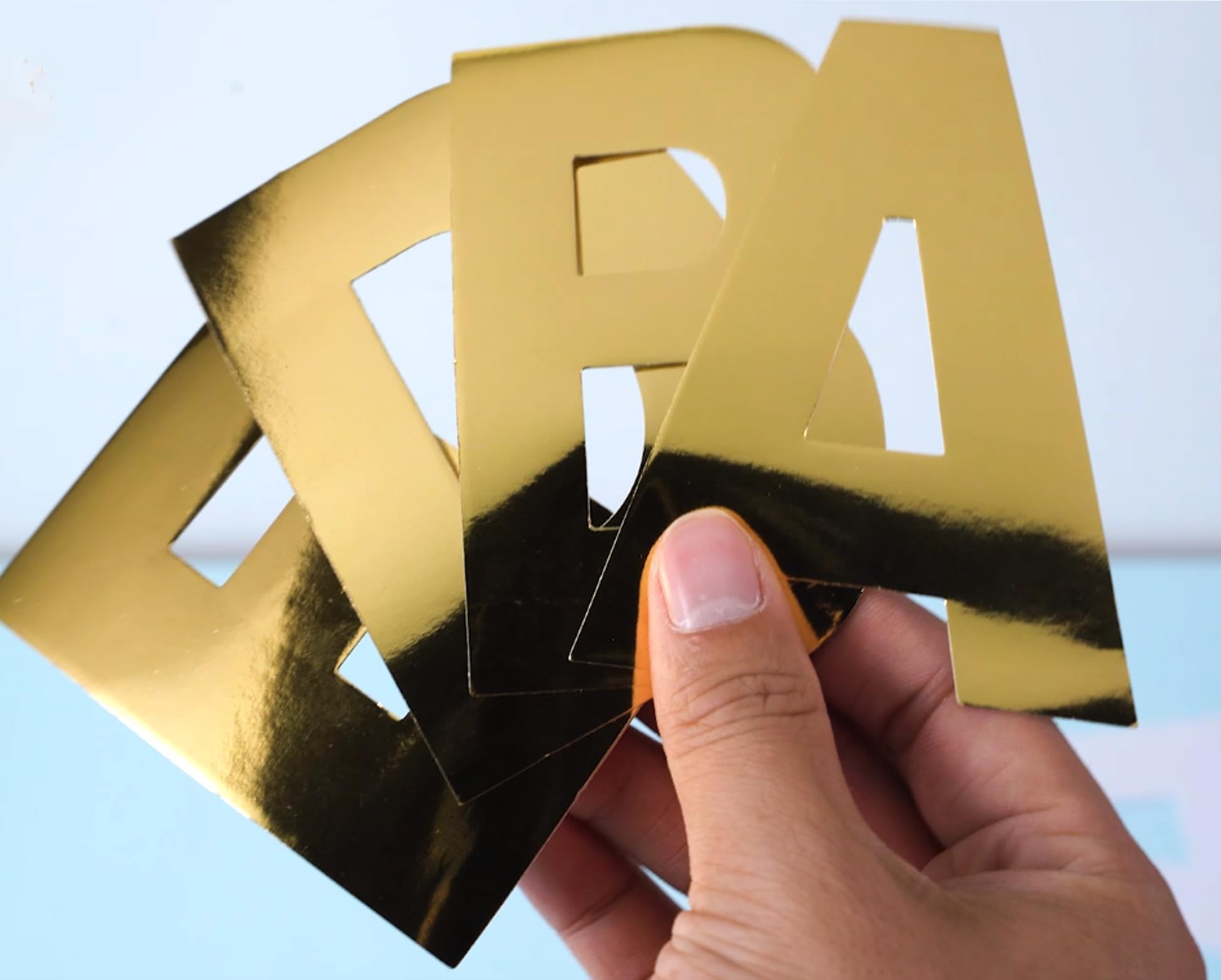 RHAWOM 4 Inch Gold Self-Adhesive Letter Stickers - Removable Alphabet, Numbers & Symbols for DIY Crafts, Wall Decor, Scrapbooking & Party Decoration (123 Sheets, Capital Letters)