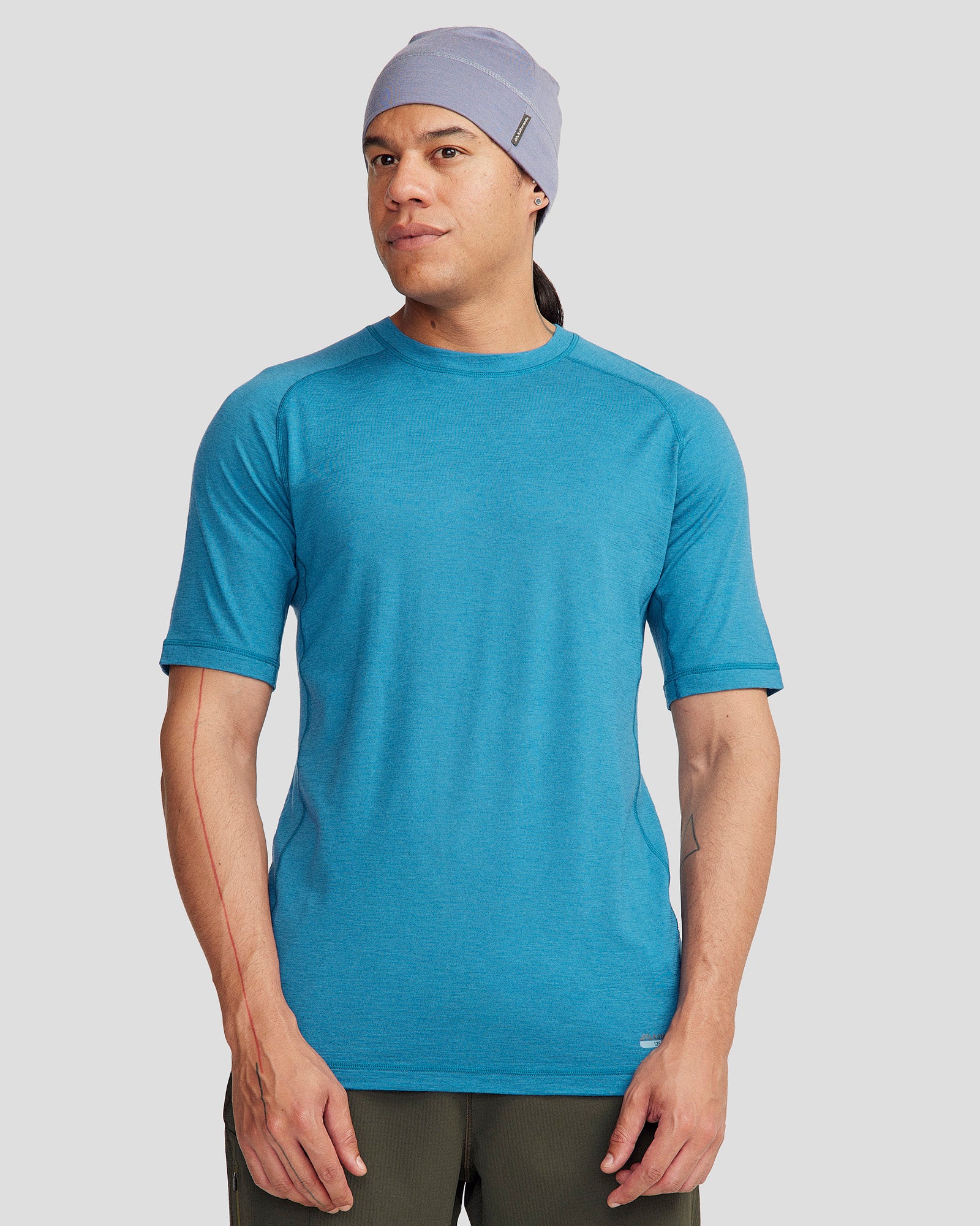 Men's K Merino 125 Baselayer T-Shirt - Dark Eddy | Ultra Soft Merino Wool Thermal Shirt for Hiking, Skiing & Outdoor Activities