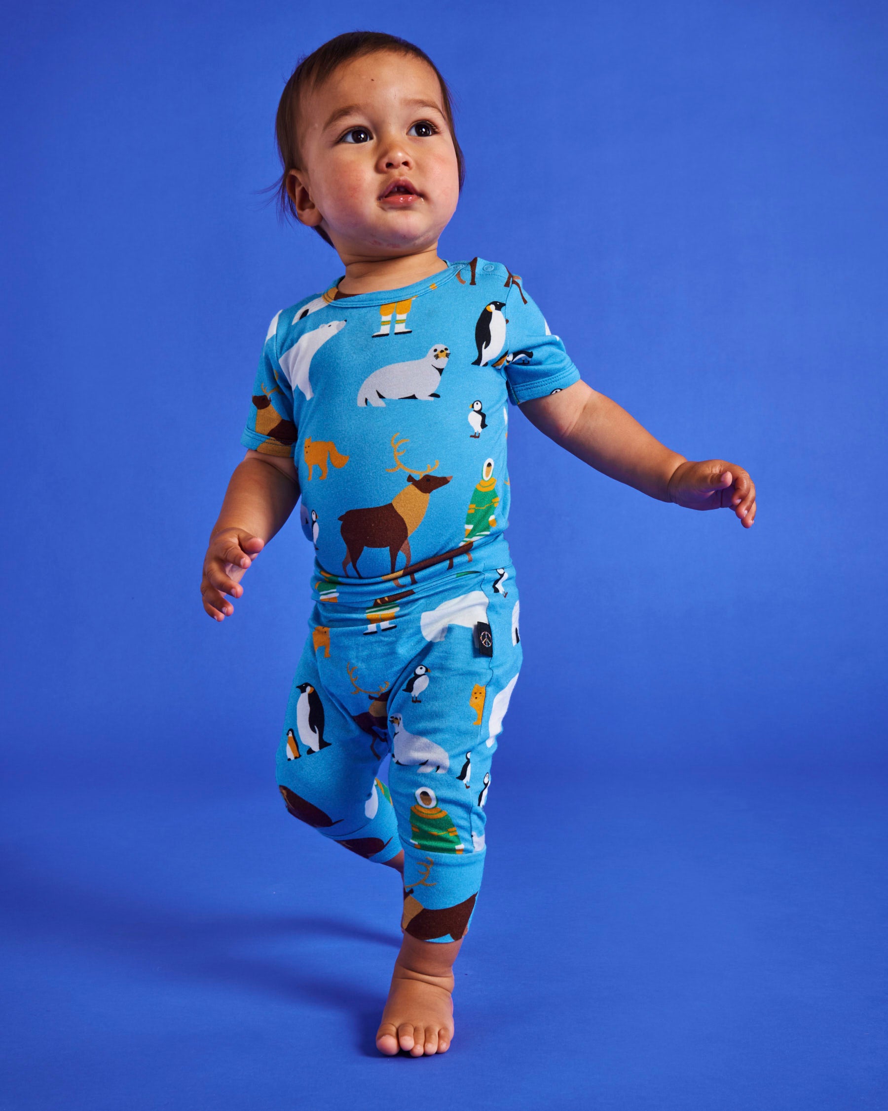 Arctic Circle Organic Cotton Short Sleeve Romper for Baby - Soft & Breathable Outfit for Summer, Playdates & Photo Shoots
