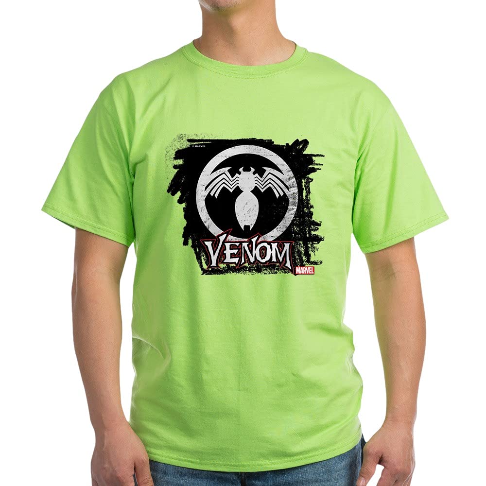 Venom Chalk Light Cotton T-Shirt for Men & Women | Superhero Graphic Tee | Casual Wear & Comic Con Costume