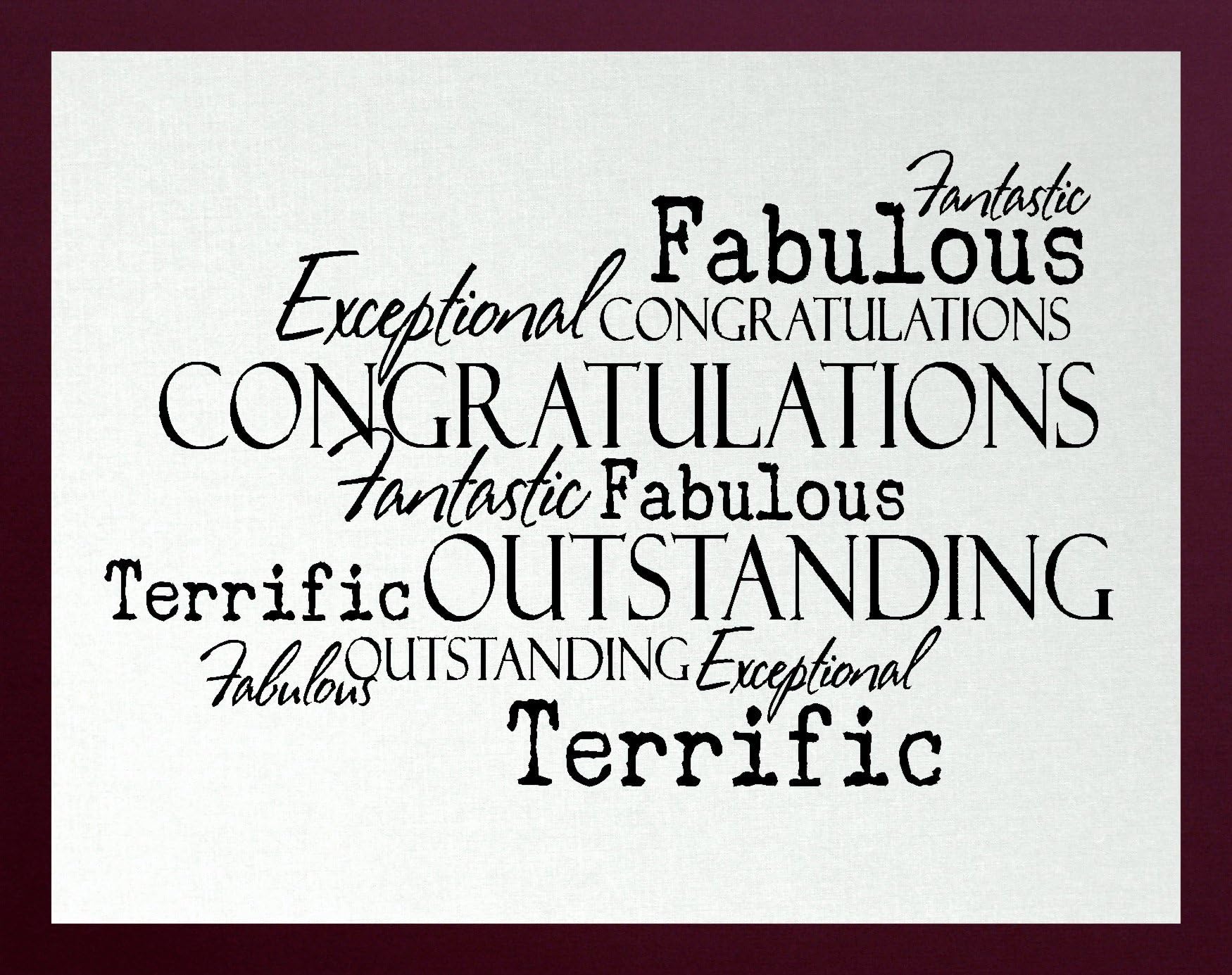 100 Dark Burgundy Linen 80# Cover Paper Sheets - 4x6 Inches (4
