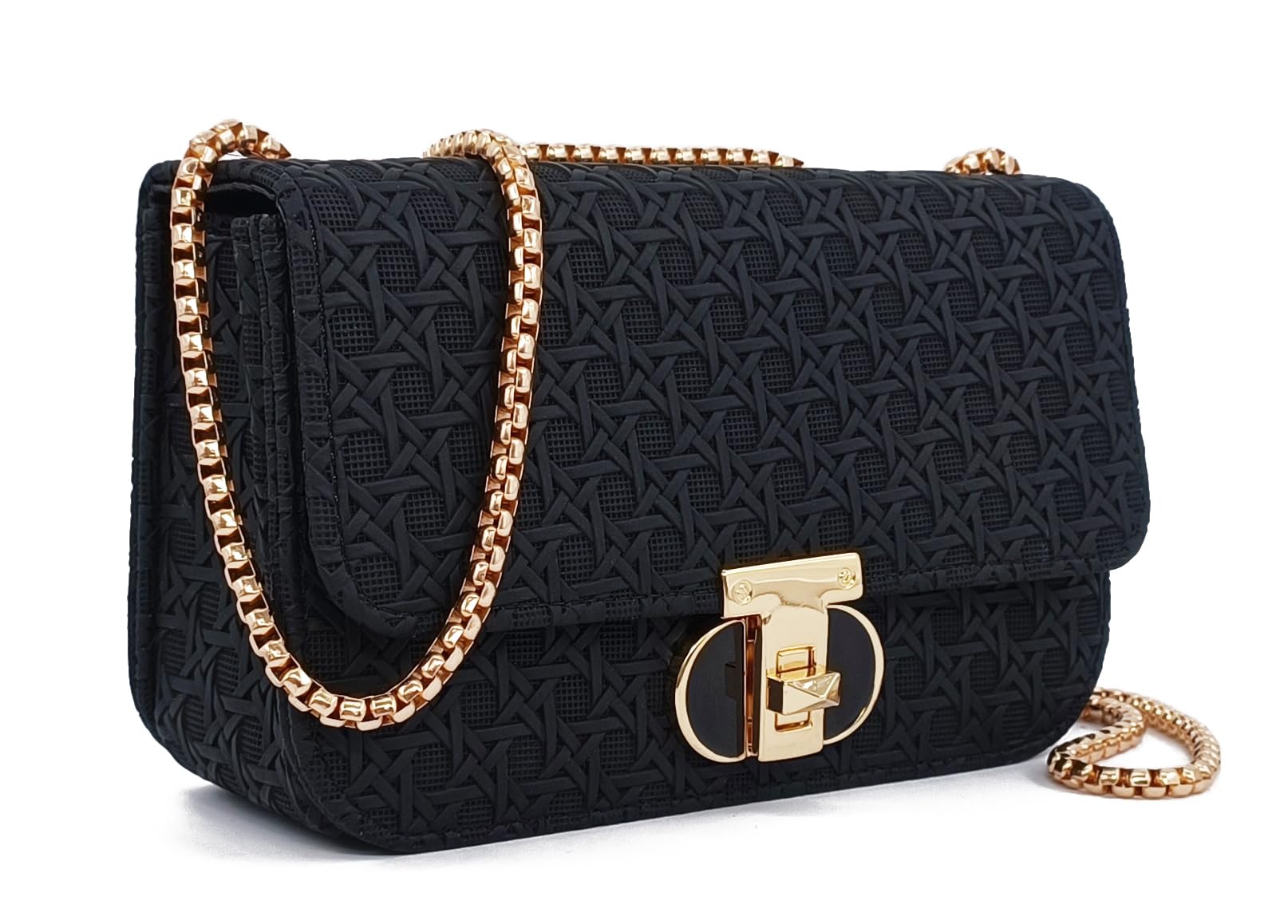 PORT&LOTUS Women's Mini Shoulder Bag - Small PU Leather Crossbody Purse for Everyday Use, Fashionable Little Tote Handbag - Perfect for Work, Travel & Shopping