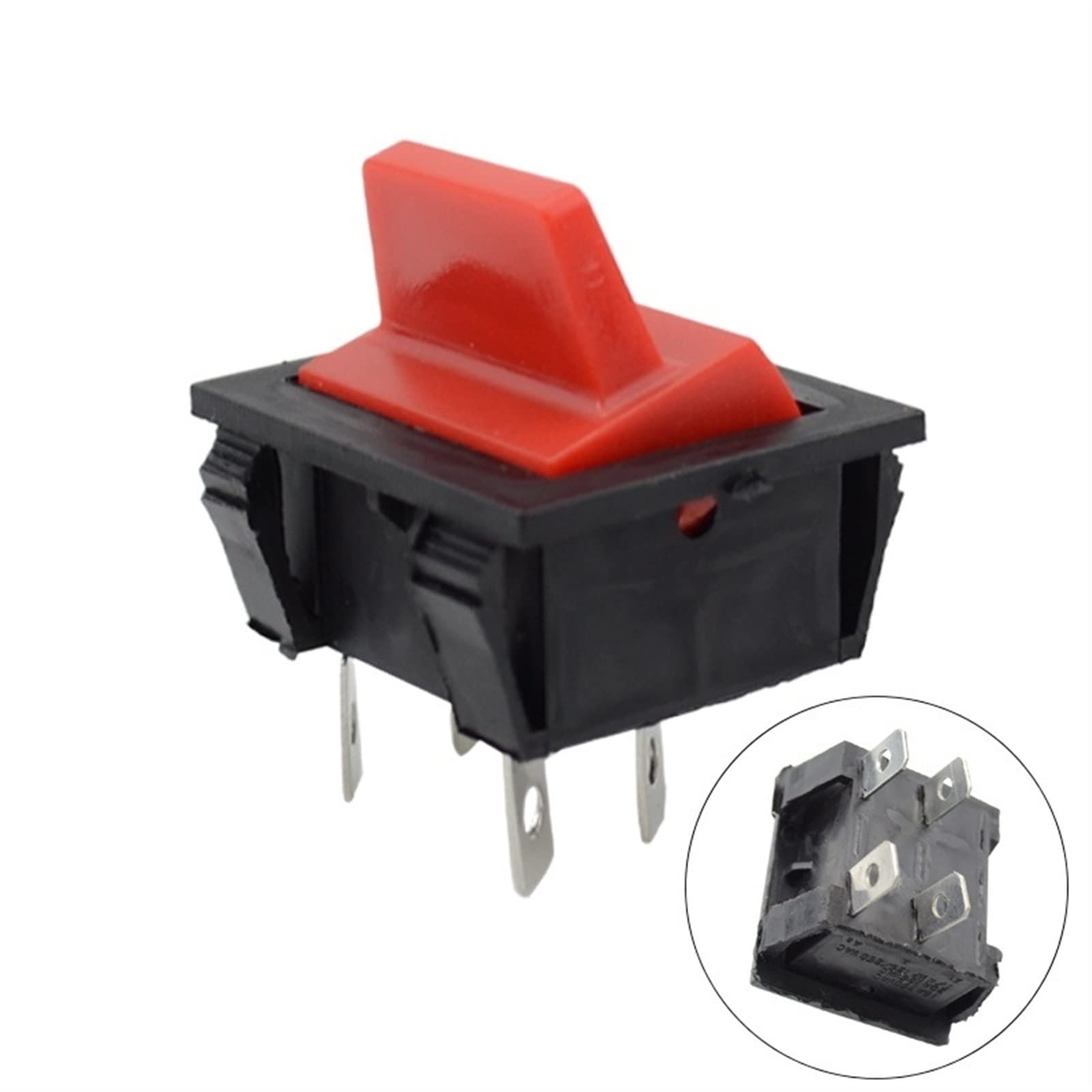 12V 4-Pin Rocker Switch ON/OFF for Boat, Generator, Electronic Starter Machine - Waterproof & Durable for Marine, RV, and Industrial Use