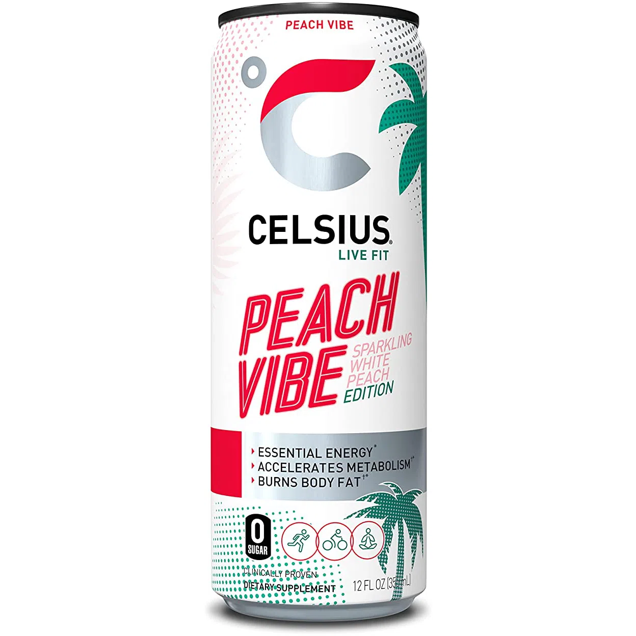 Celsius Energy Drink - Sugar-Free Fitness & Workout Booster - Natural Energy for Gym, Running & Active Lifestyle