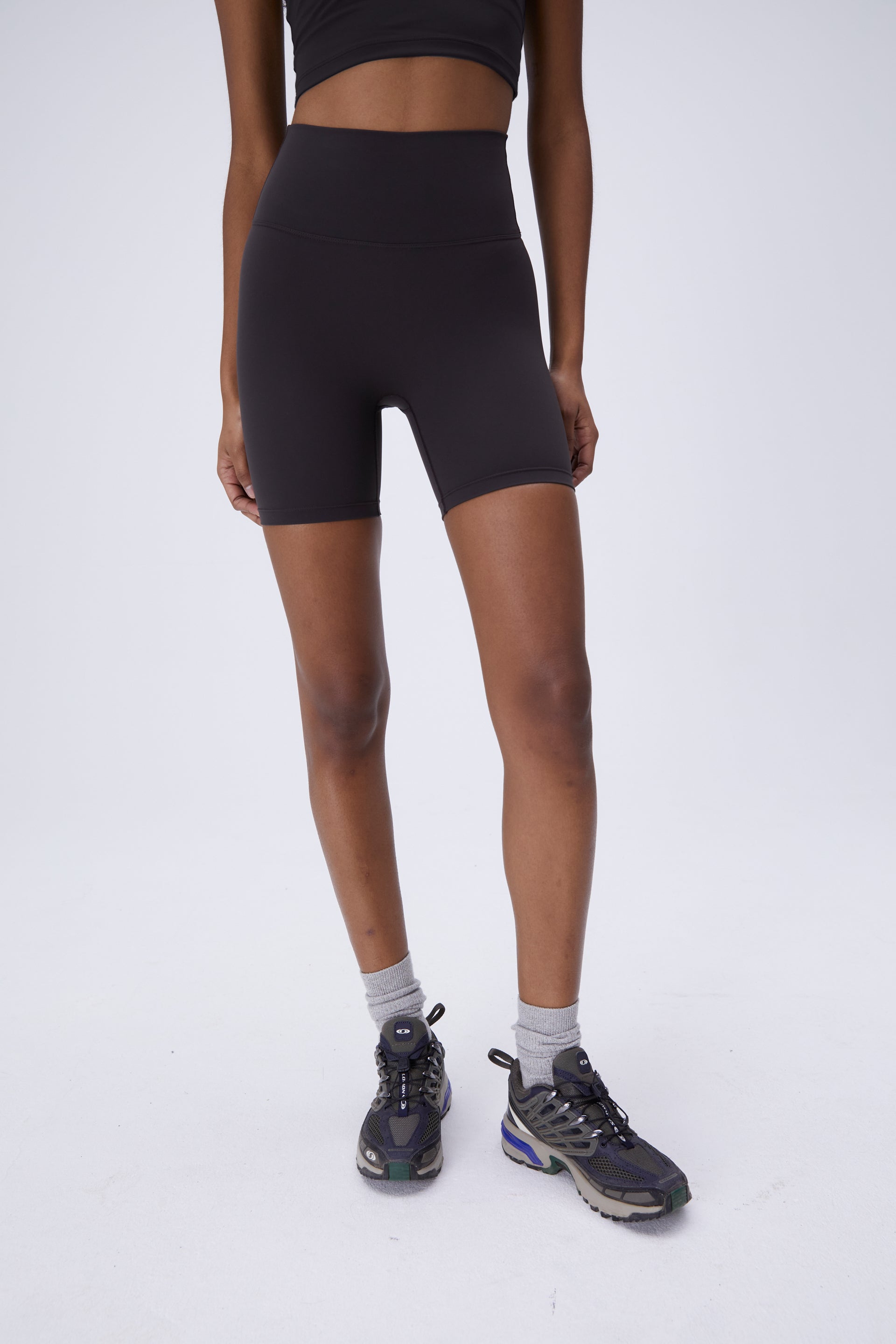 Ultimate Crop Shorts for Women - Comfortable High Waist Coffee Bean Print Summer Shorts | Perfect for Yoga, Running, Beach & Casual Wear