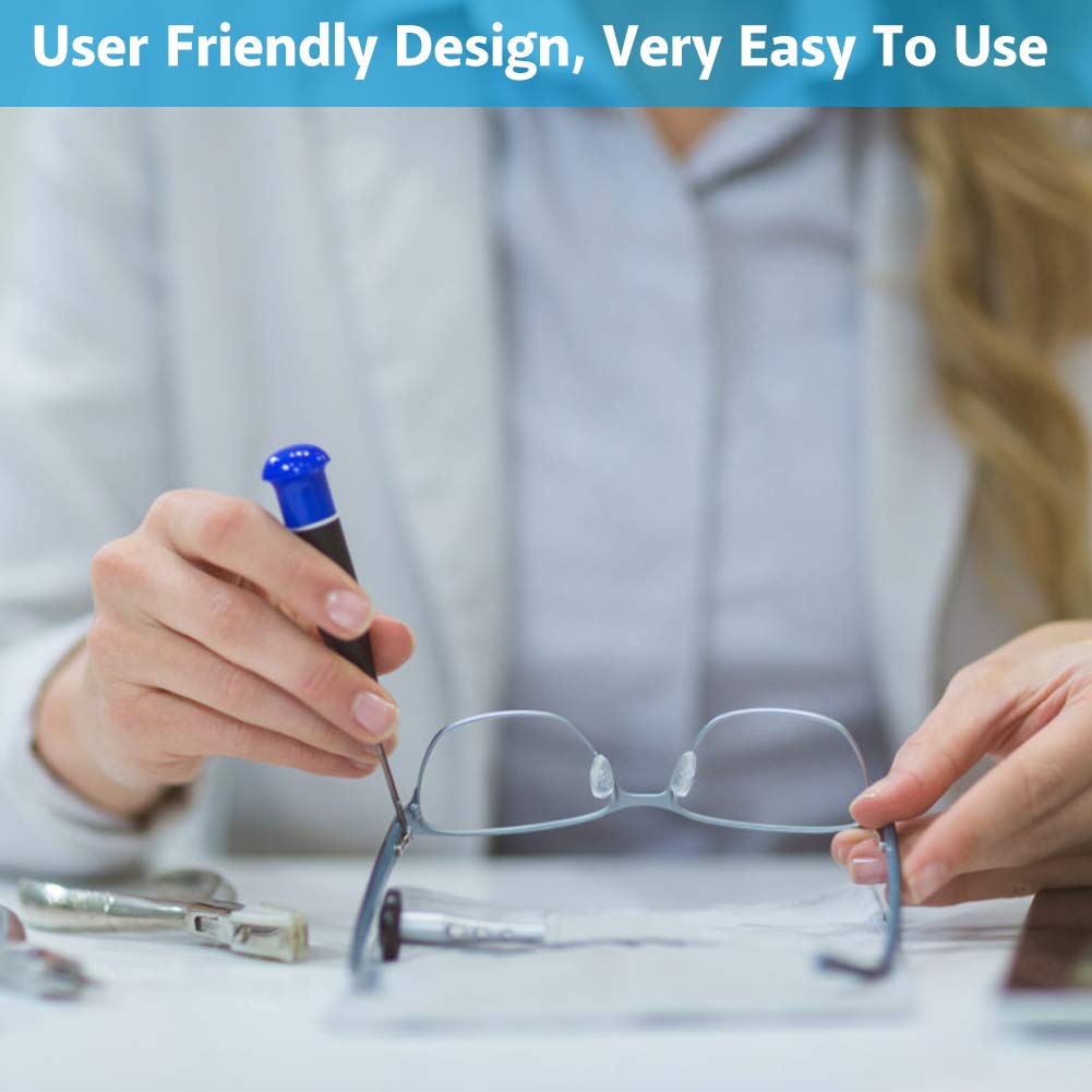 Professional Rimless Eyeglasses Repair Kit - Optical Frame Repair Pliers & Tools for Silhouette Glasses - Perfect for Home, Office & Travel Eyewear Maintenance