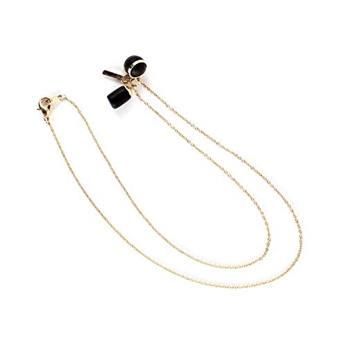 14K Gold Necklace for Women - Triple Tiny Charm Ball, Weight & Bar Pendant Dainty Layering Chain Jewelry - Perfect for Everyday Wear, Gifts & Special Occasions