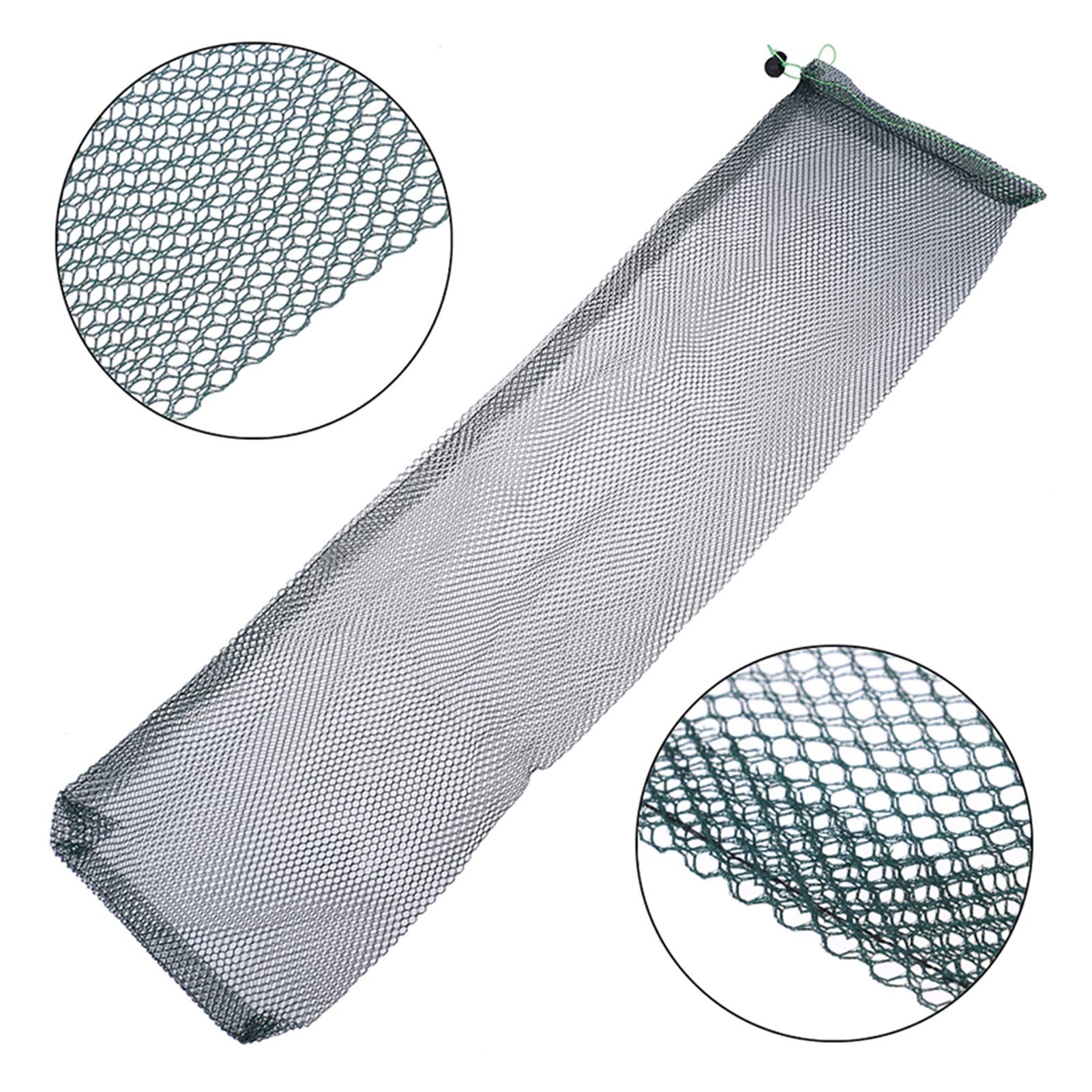 75cm x 20cm Carp Fishing Net Bag - Portable Fish Keeper & Unhooking Mat - Durable Fishing Tackle Tool for Carp Anglers - Perfect for Catch & Release, Bank Fishing & Emergency Situations
